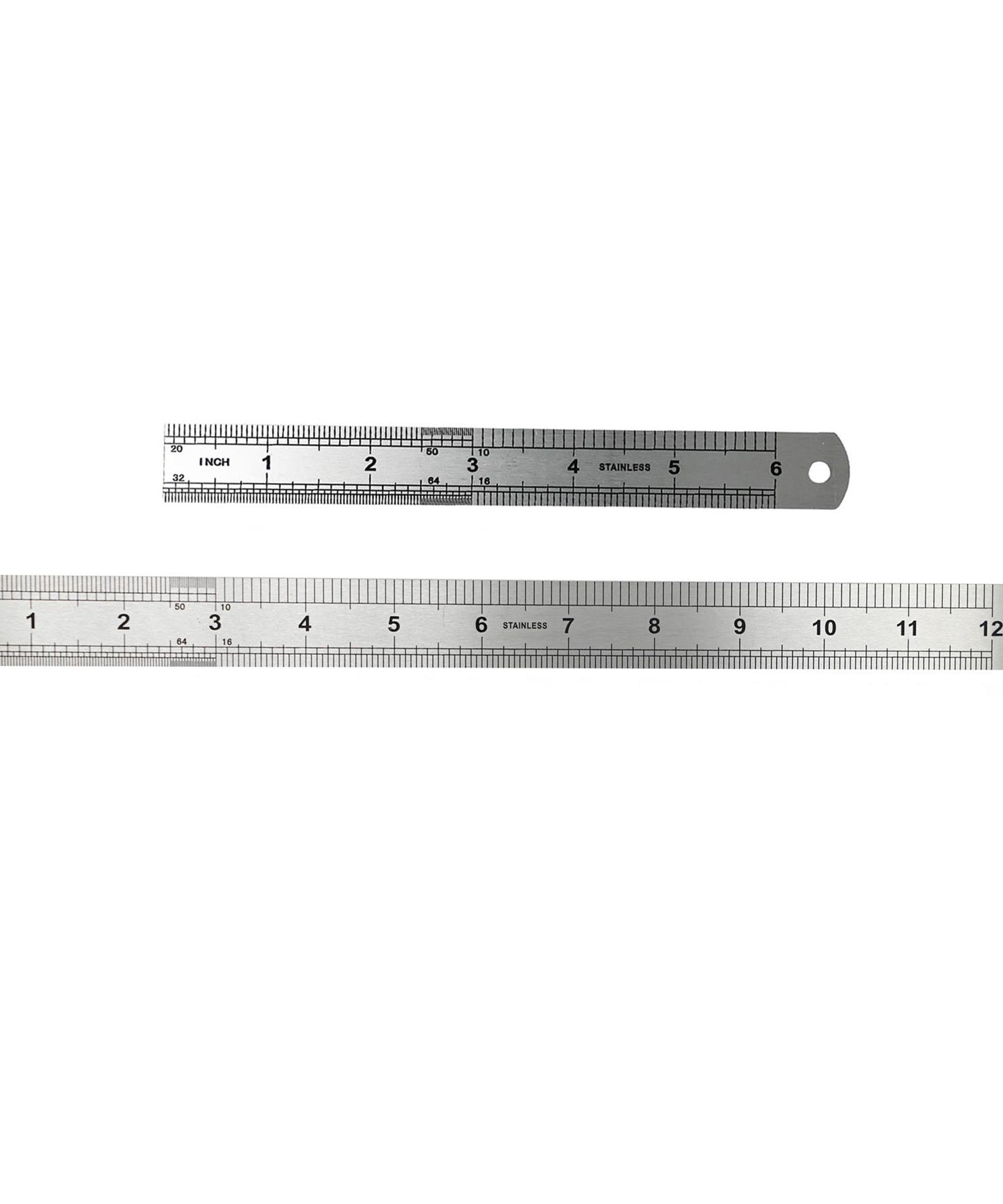 Thick Double Sided Metal Ruler Stainless Steel - 30cm/ 12"/15cm/ 6" & 20cm/ 8" By Dapetz