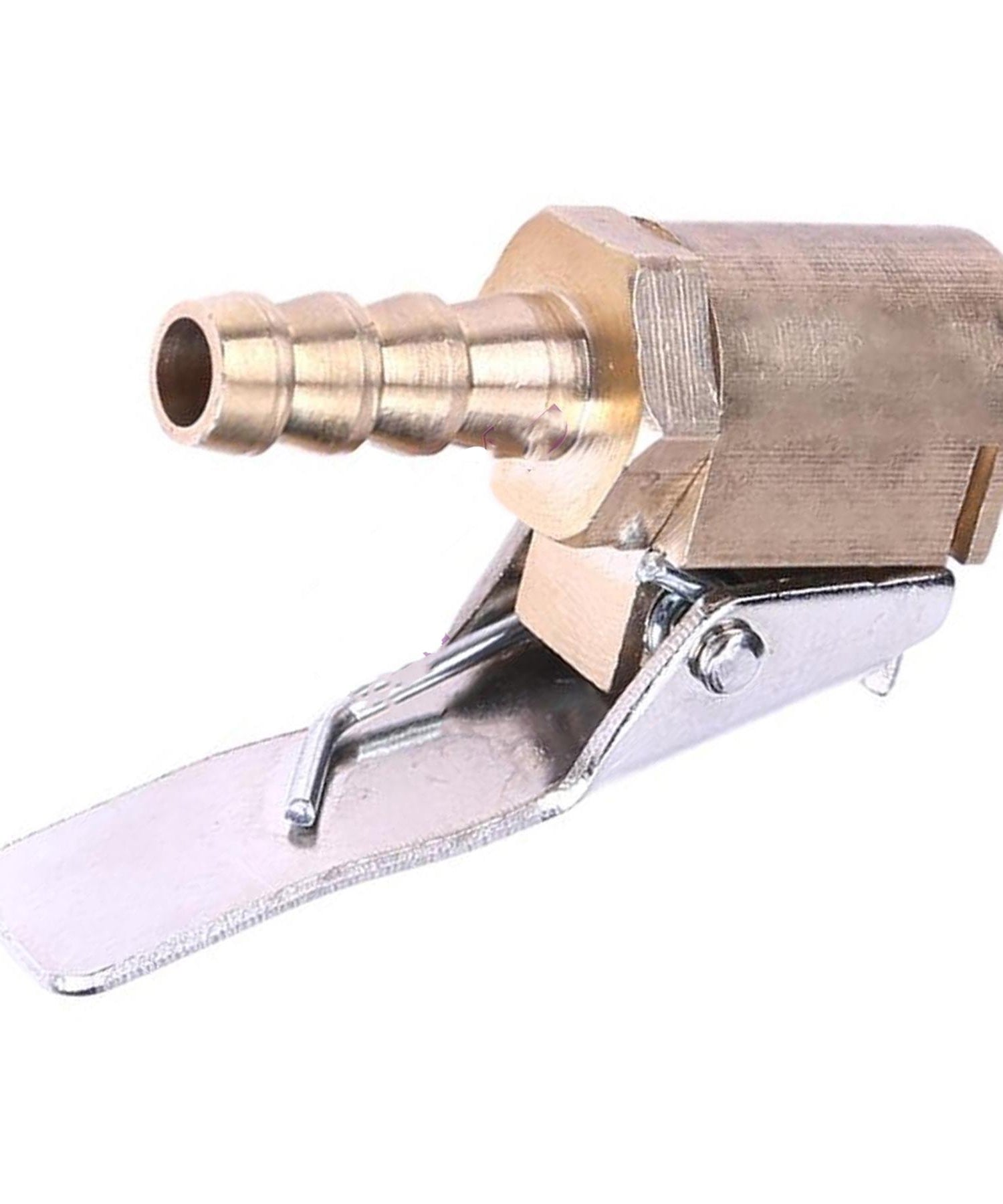 Brass 6mm Car Tyre Inflator Valve Connector Air Chuck Tire Clip Lock-on by Daptez