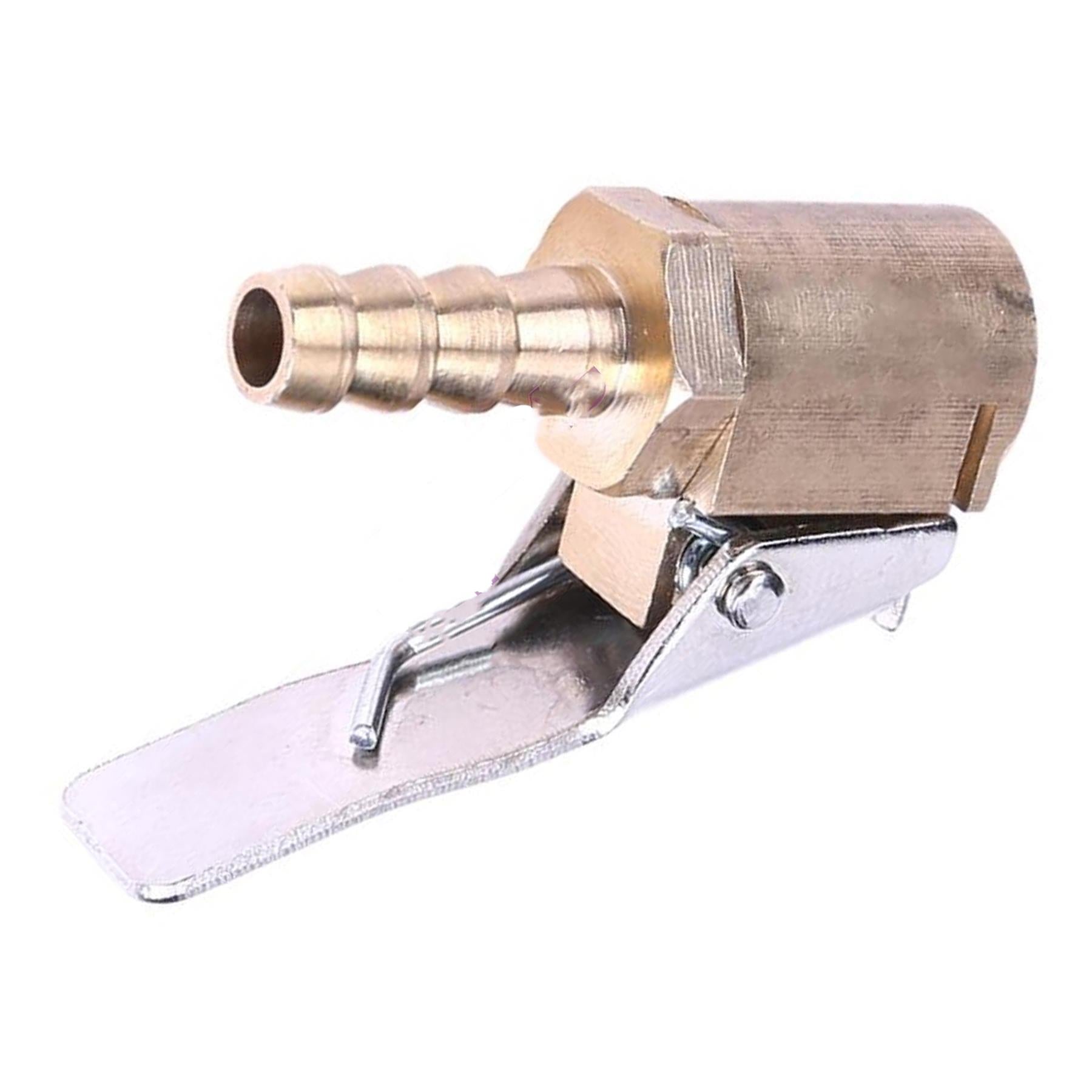 Brass 6mm Car Tyre Inflator Valve Connector Air Chuck Tire Clip Lock-on by Daptez