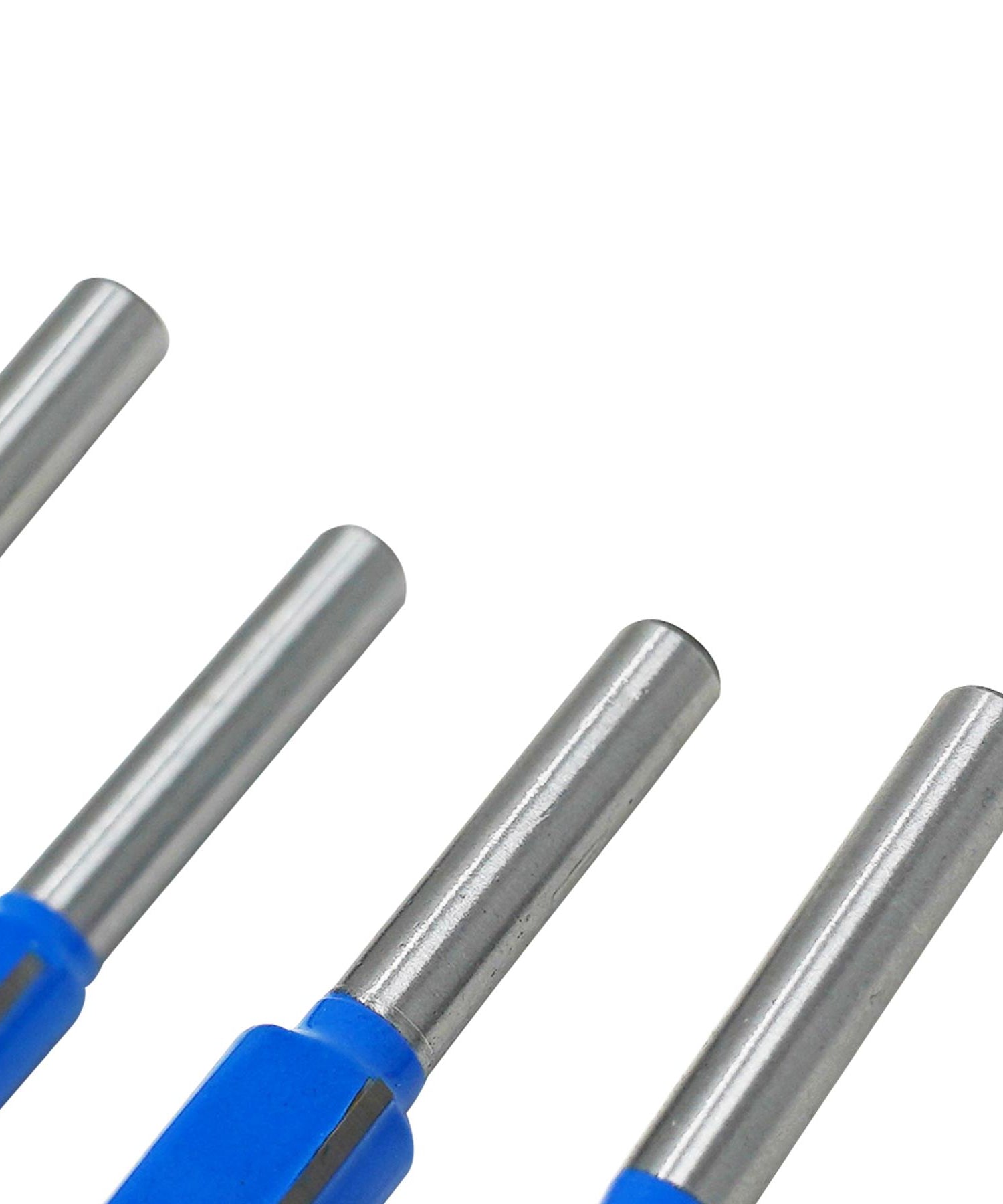 4Pc Flush Trim Router Bit Set Bottom Bearing Pattern Milling Cutter 1/4" Shank