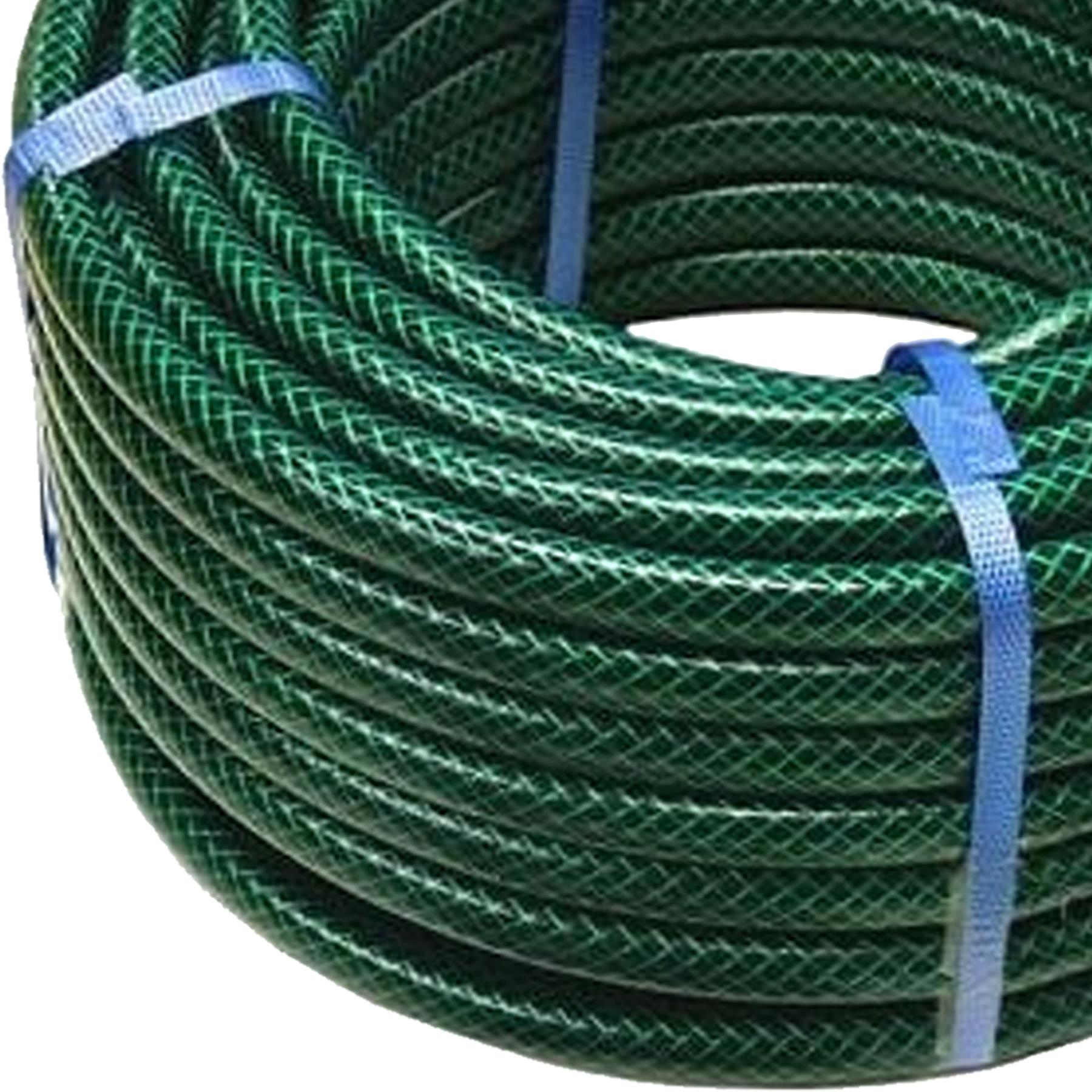 30m Garden Hose Pipe With Spray Gun Set PVC Watering Hose Green By Dapetz