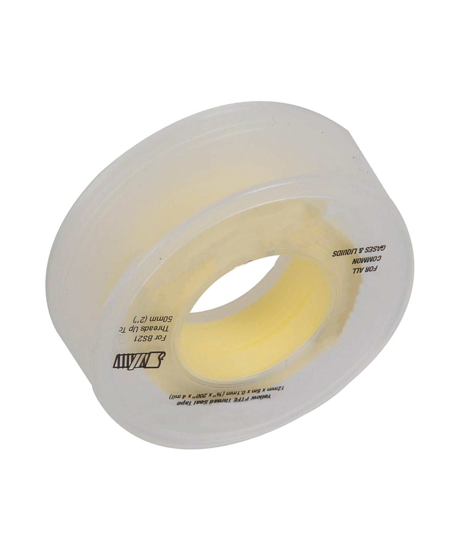 PTFE Gas Thread Seal Tape 12mm x 5m Yellow for LPG, Natural Gas Pck of 2 By Dapetz