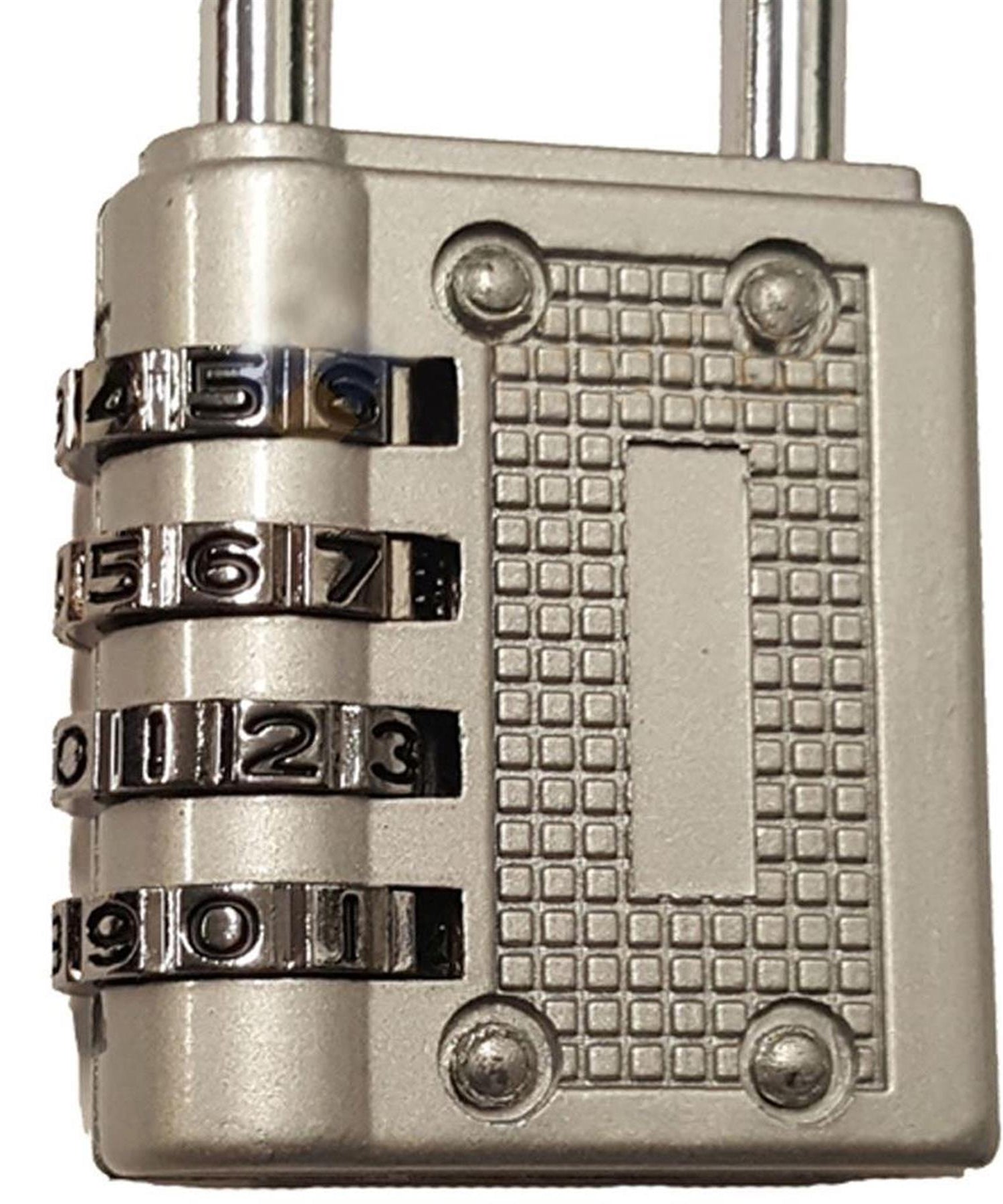 4 Digit Combination Padlock Heavy Duty Outdoor Lock Gym Travel Luggage Locker Grey