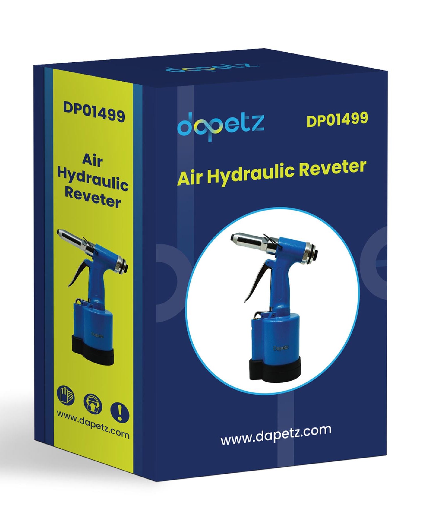 Air Hydraulic Rivet Gun Pop Riveter Tool with 650x Assorted by Daptez