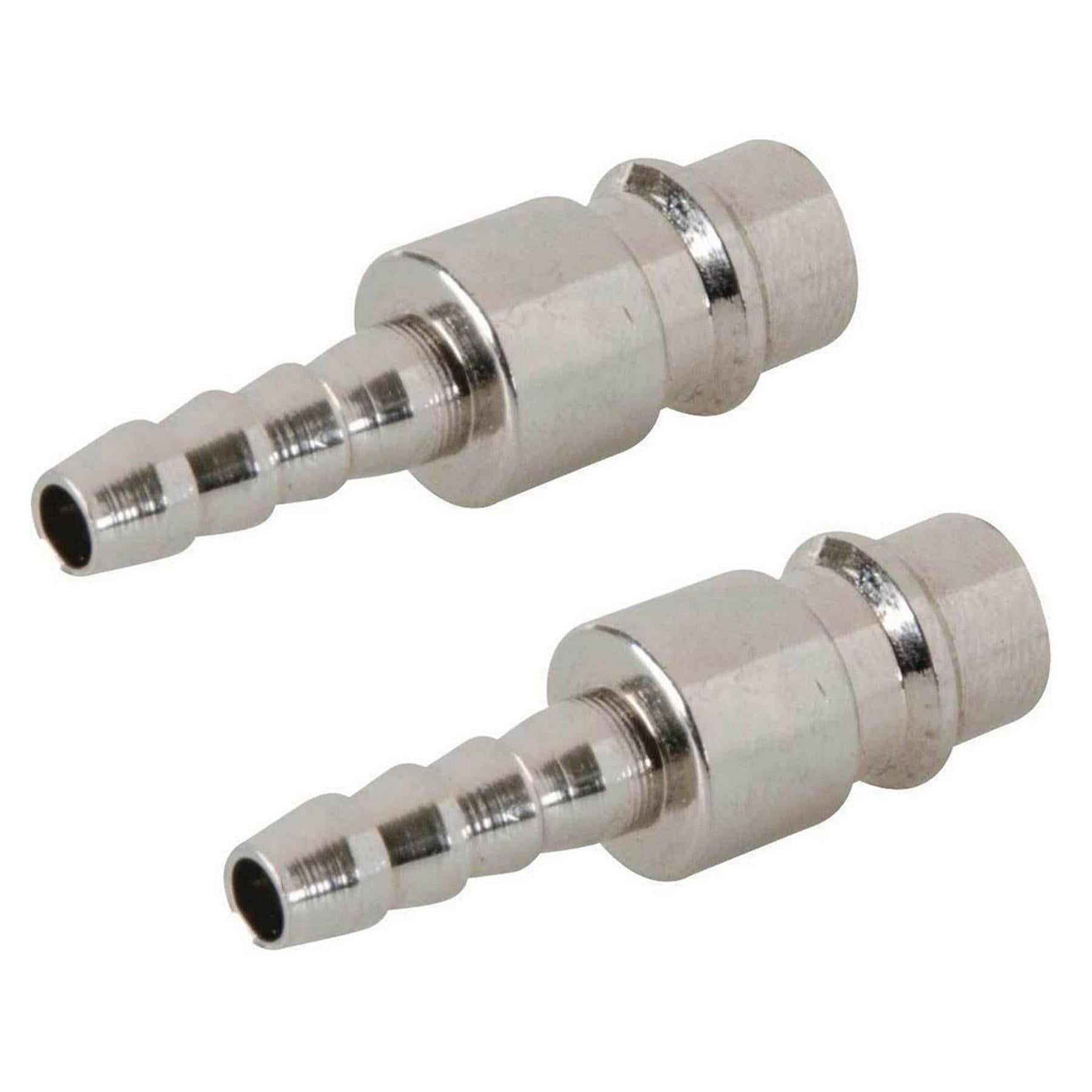 2x Male Euro Air Line Hose Fitting Connector Coupler Barb Bayonet Hose End 6mm