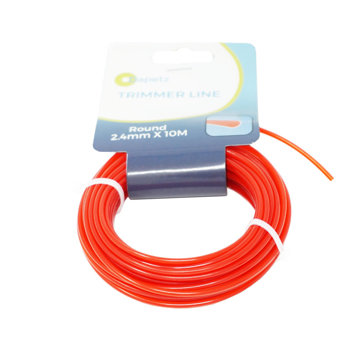 Round Strimmer Cord Line Wire String Nylon Petrol Trimmer 10m x 2.4mm by Dapetz
