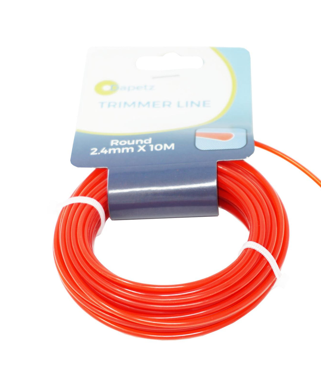 Round Strimmer Cord Line Wire String Nylon Petrol Trimmer 10m x 2.4mm by Dapetz