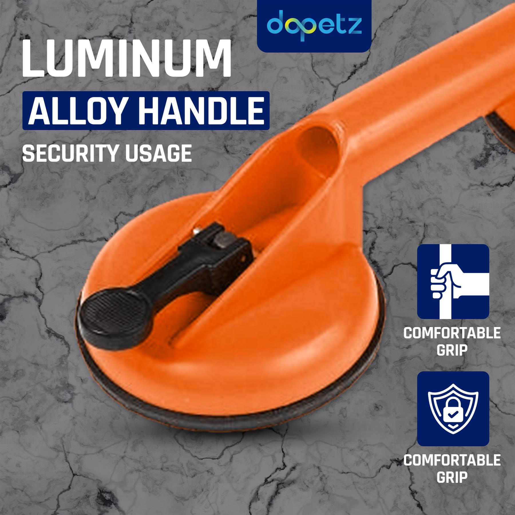 Dual Suction Cup Pad Lifter 70kg Sucker Plate Glass tile Mirror Lifter Puller by Dapetz