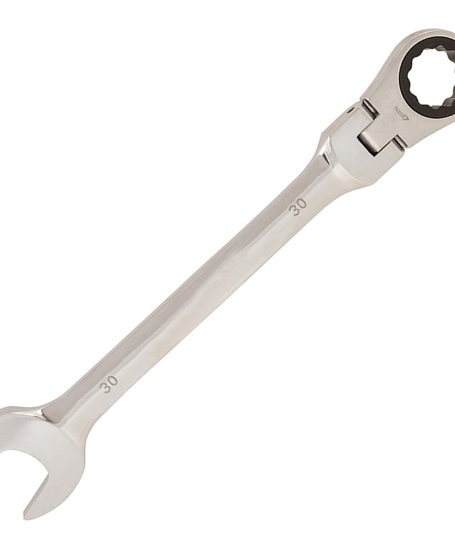 Flexible Head Ratchet Metric Spanner 30mm Open End & Ring