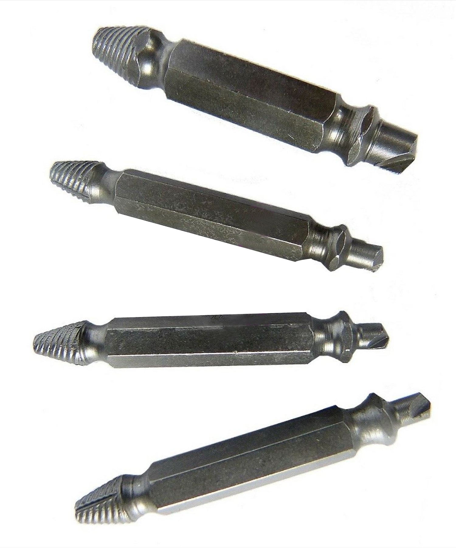 Screw Extractor Drill Bits Tool Set Broken Damaged Bolt Remover 4PCS By Dapetz