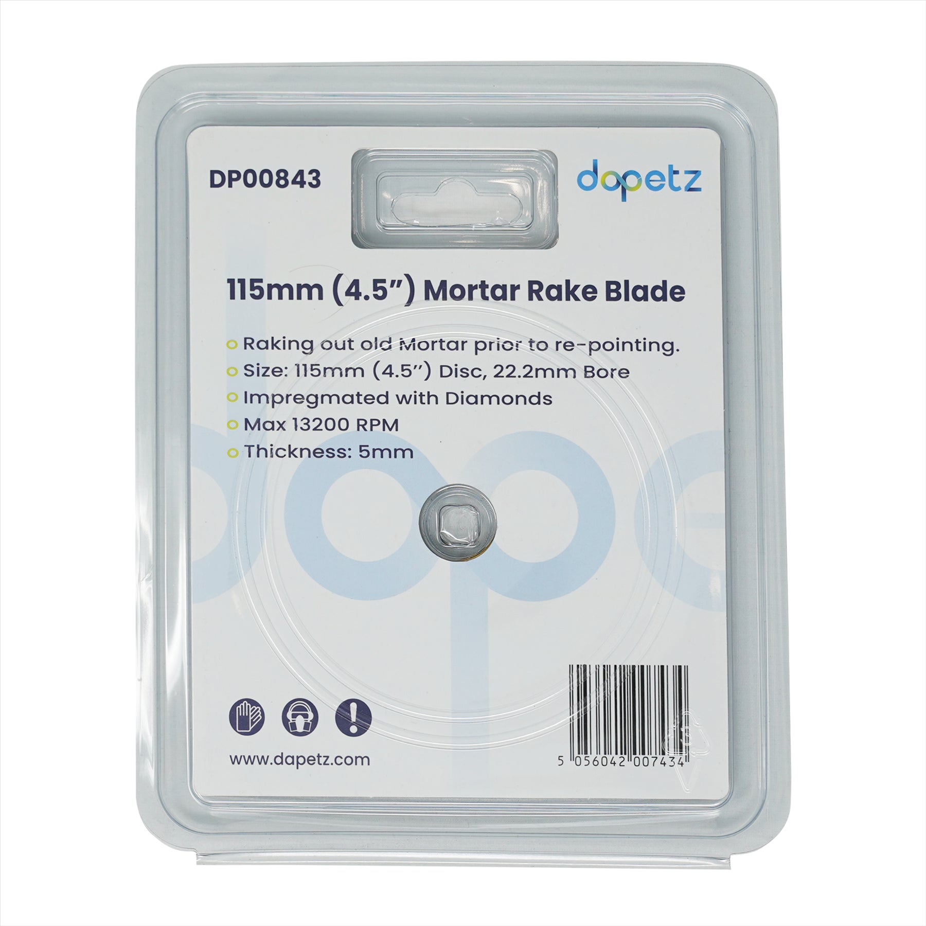 Mortar Raking Disc Diamond Pointing Raker Disc 115mm 41/2" Angle Grinder Blade By Dapetz