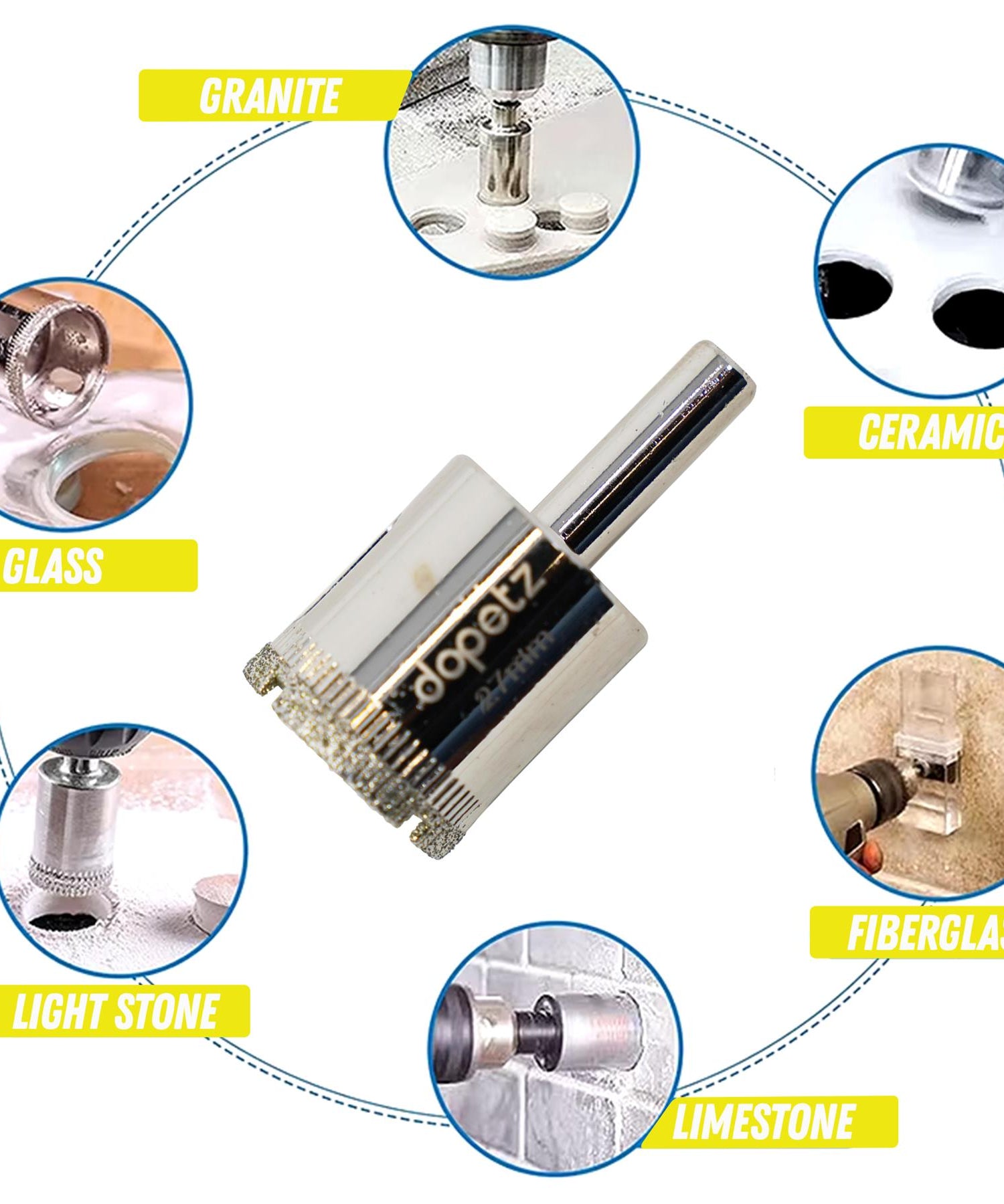 Diamond Holesaw Ceramic Tile Tiling Drill Bit Hole Cutter 27mm Cutting Tool