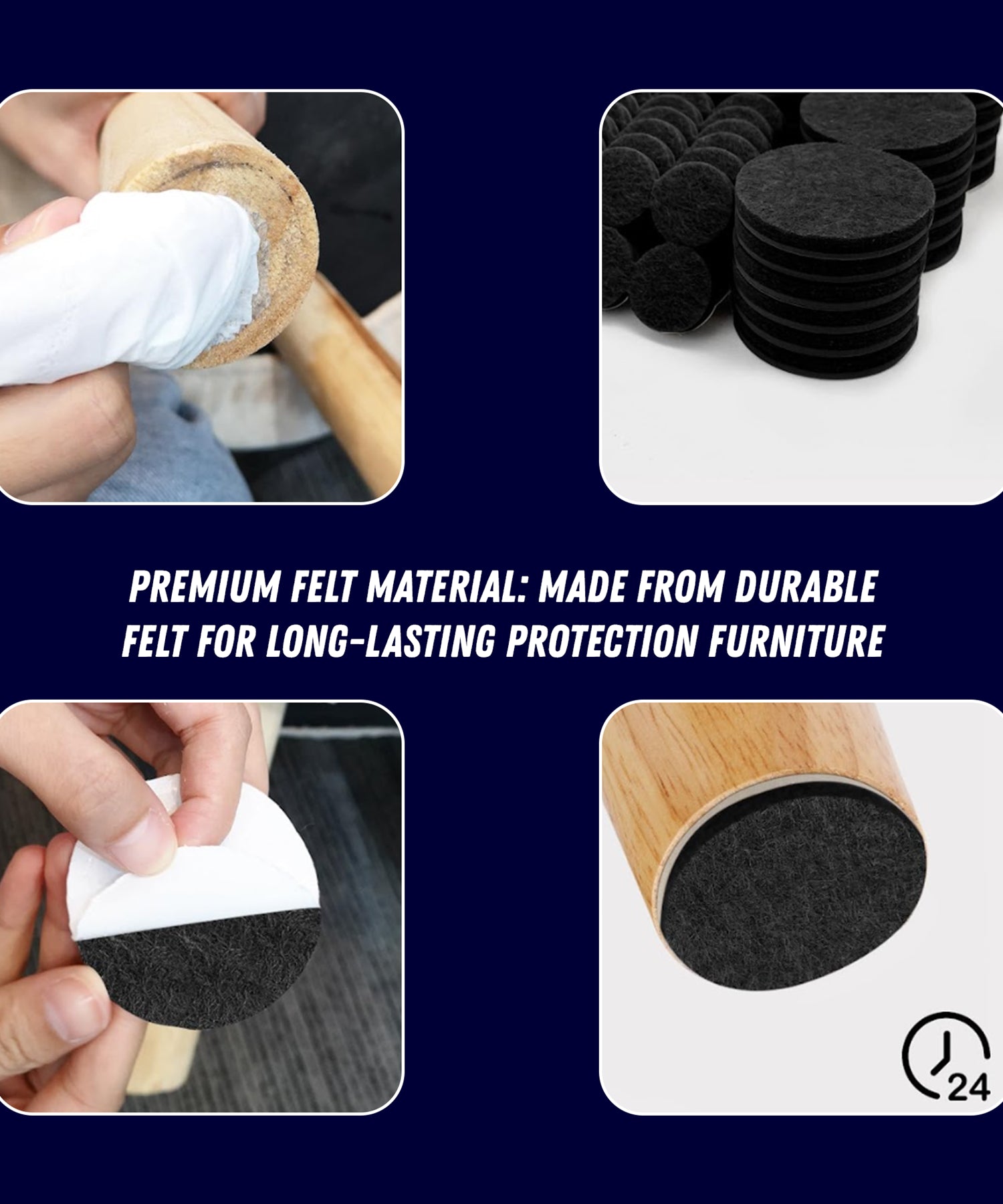 60 pieces of Furniture Felt Pad Cushion  set