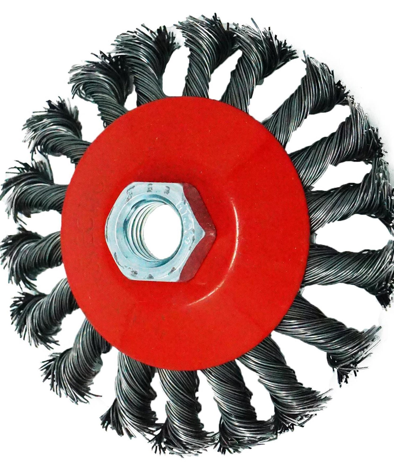 Twist Knot Wire Brush / Wheel 115mm For Angle Grinder Sanding M14 4" 100mm by Dapetz