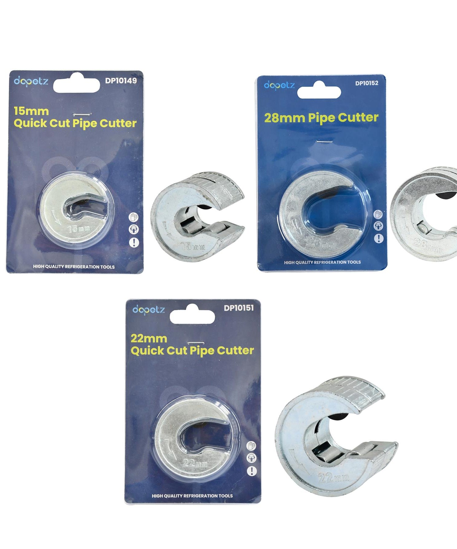 Quick Cut Pipe Cutters 15, 22 & 28mm Copper Pipe Slice Heavy Duty Tube Cutter By Dapetz