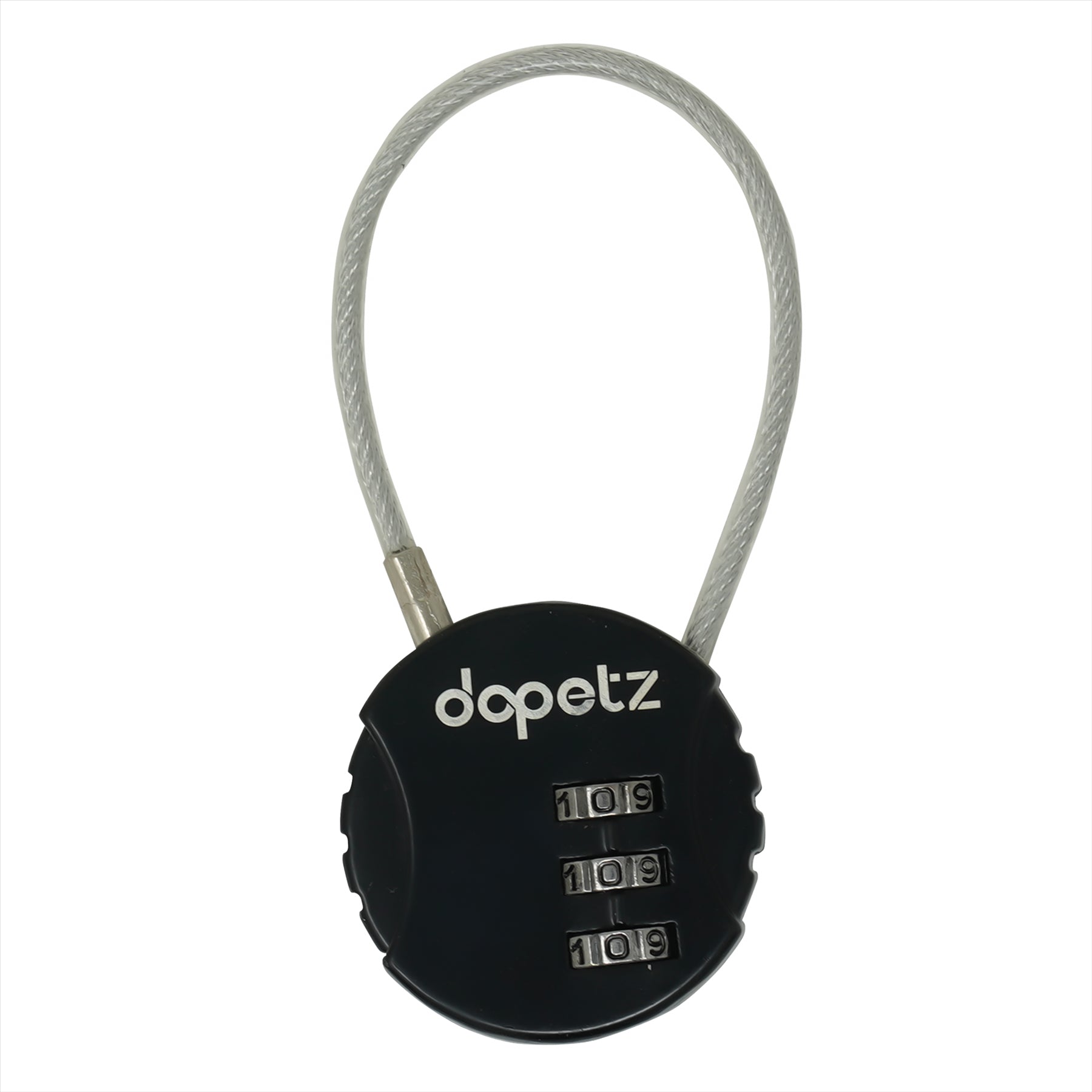 3-Digit Combination Lock | Bag, Backpack, Travel, Cycle Security Wire Padlock by Dapetz