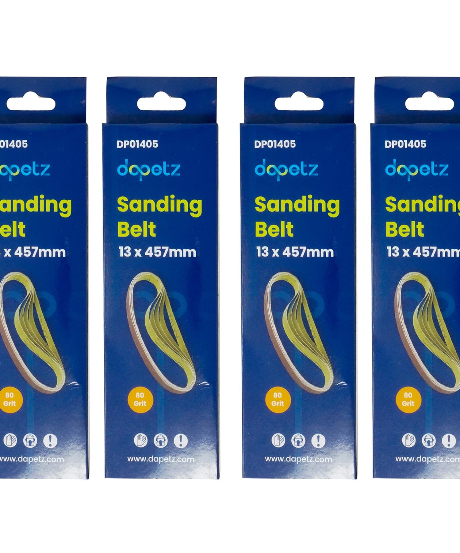 20 Sanding Sander Belts 13mm X 457mm 80 Grit Coarse Fits Powerfile Finger