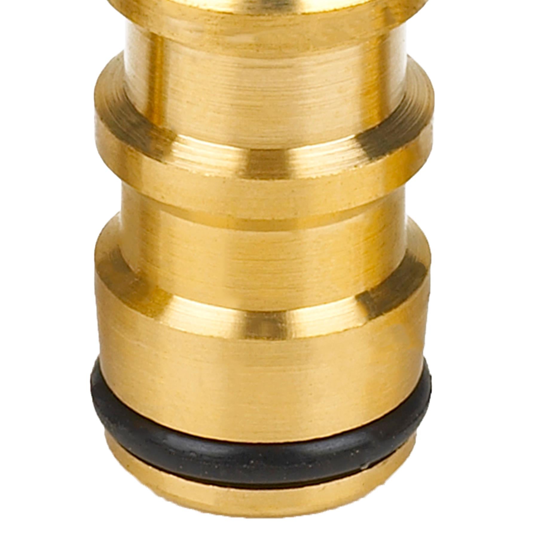 Quick Connect Garden Hose Fitting Solid 1/2" Brass Double Male to Male Connector by Dapetz