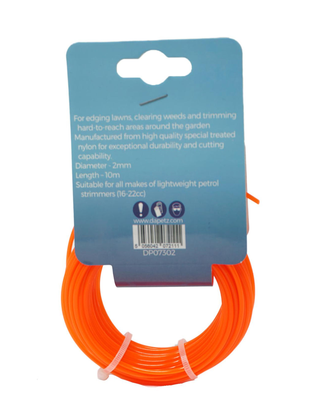 Round Strimmer Cord Line Wire String Nylon Petrol Trimmer 10m x 2mm by Dapetz