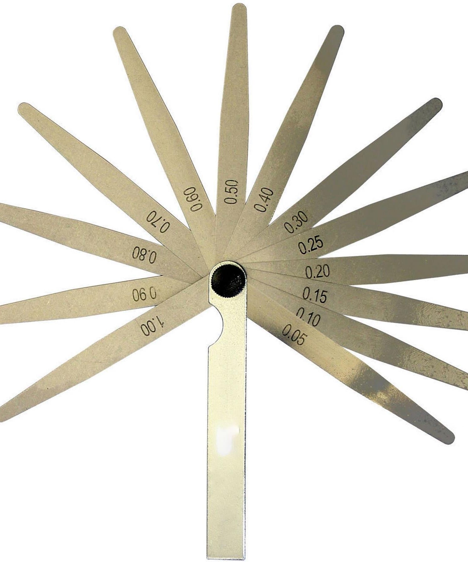 Metric Steel 13 Blade Feeler Gauge 0.05 To 1.0mm Spark Plug Measure Gap Tool Set