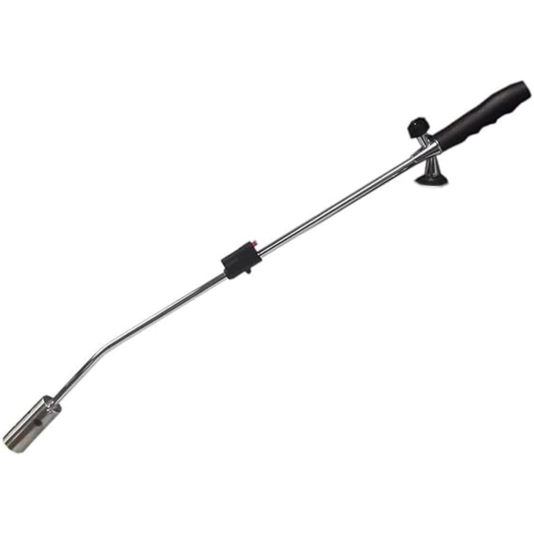 Butane Wand Blowtorch For Weed Gas Burner Torch with Adjustable Flame Weeds Killer Burner Flame Thrower With 8 Gas Refills Canisters with adaptor Converts Fuel Canister Head for Long Gas Tank