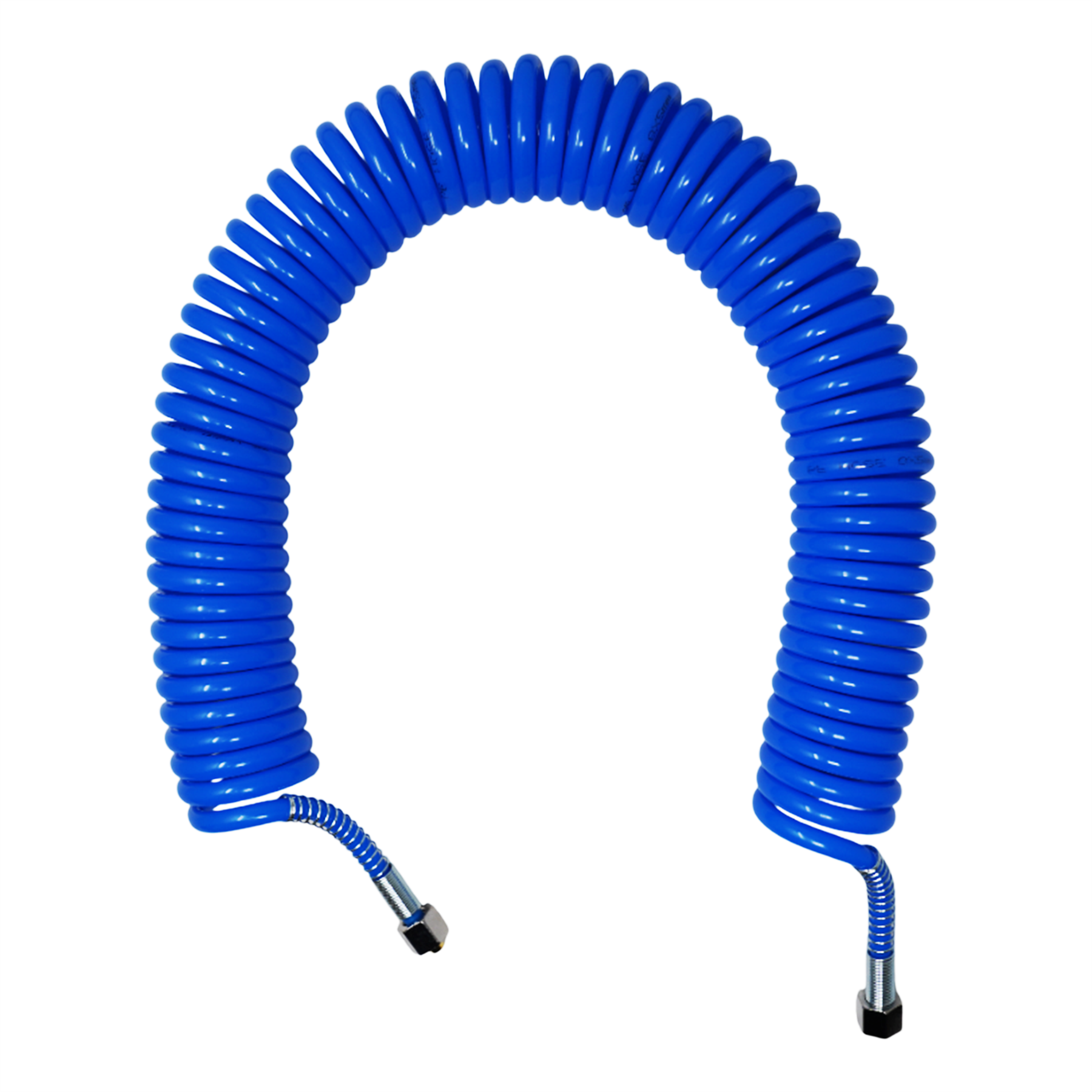 Coiled Air Hose 10M Air Tools Hose With 1/4" BSP Female Nut End Fittings 10 Bar by Daptez