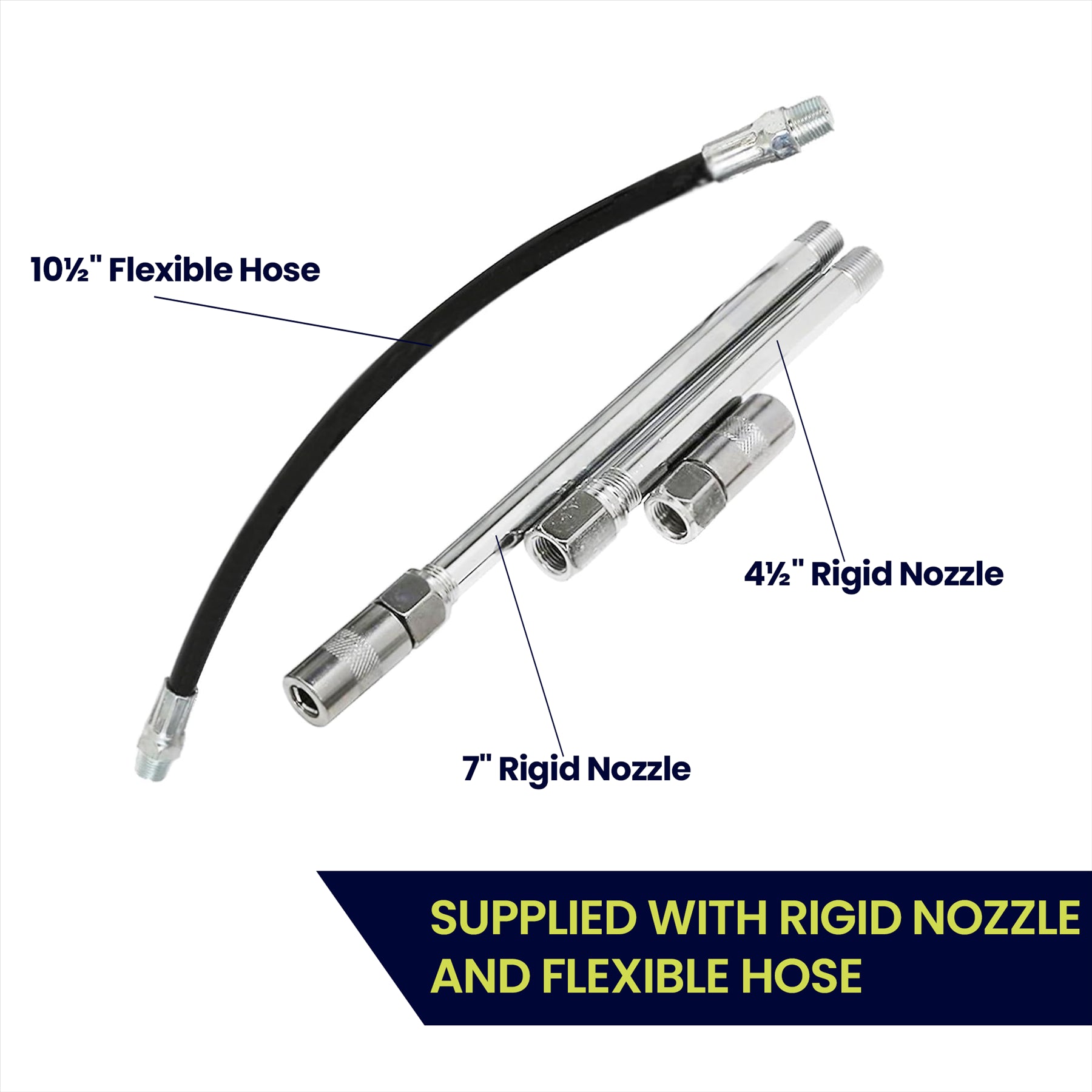 Manual Grease Gun Lever Pistol Grip 120cc Cartridge Type Flexi Hose By Dapetz