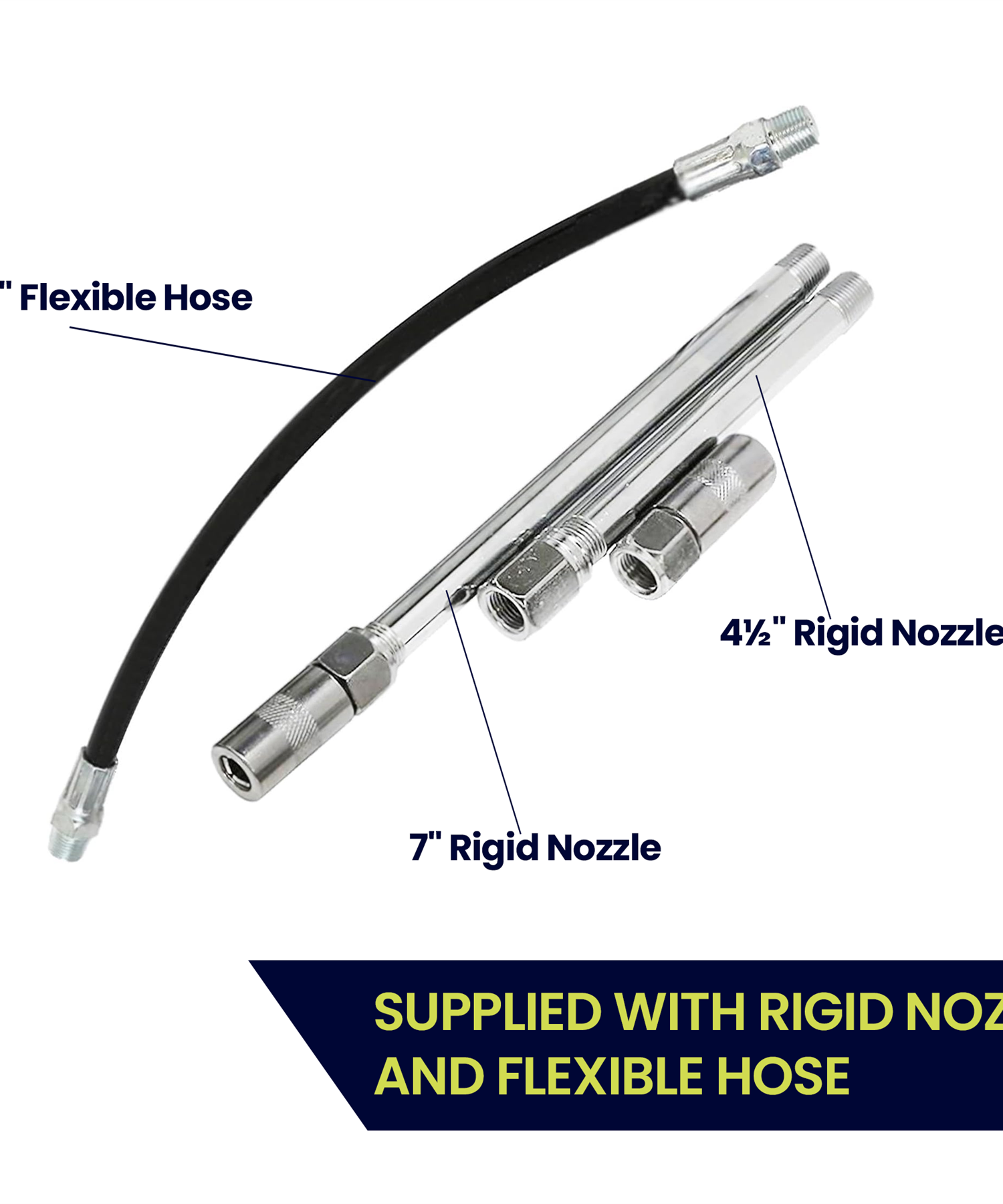 Manual Grease Gun Lever Pistol Grip 120cc Cartridge Type Flexi Hose By Dapetz