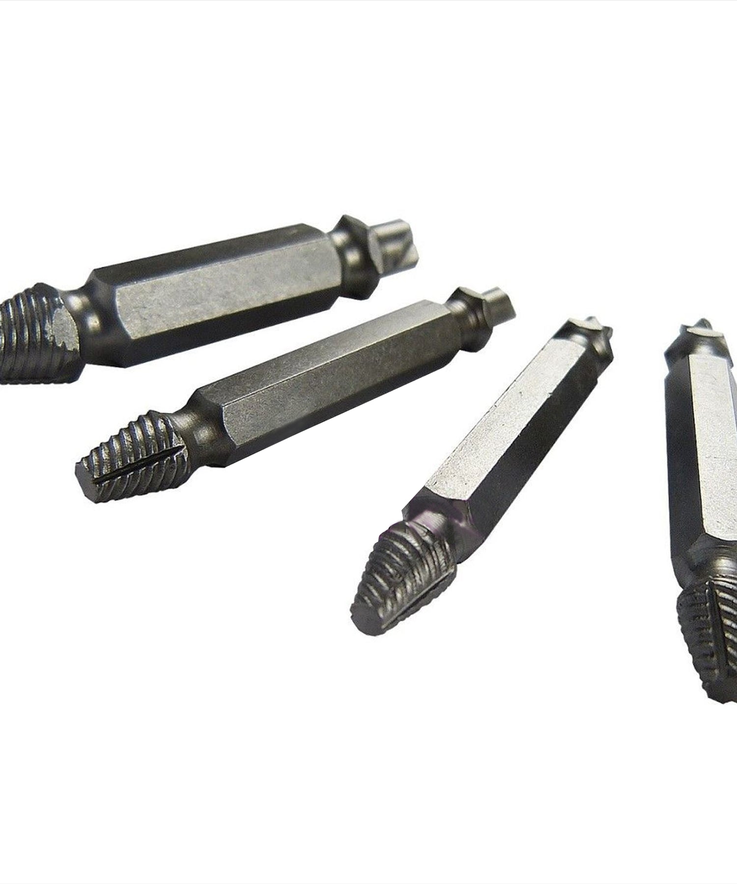Screw Extractor Drill Bits Tool Set Broken Damaged Bolt Remover 4PCS By Dapetz
