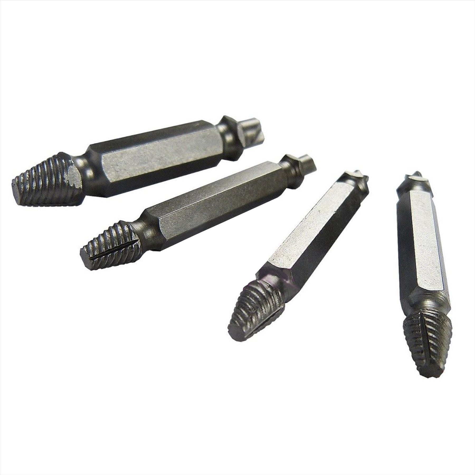 Screw Extractor Drill Bits Tool Set Broken Damaged Bolt Remover 4PCS By Dapetz