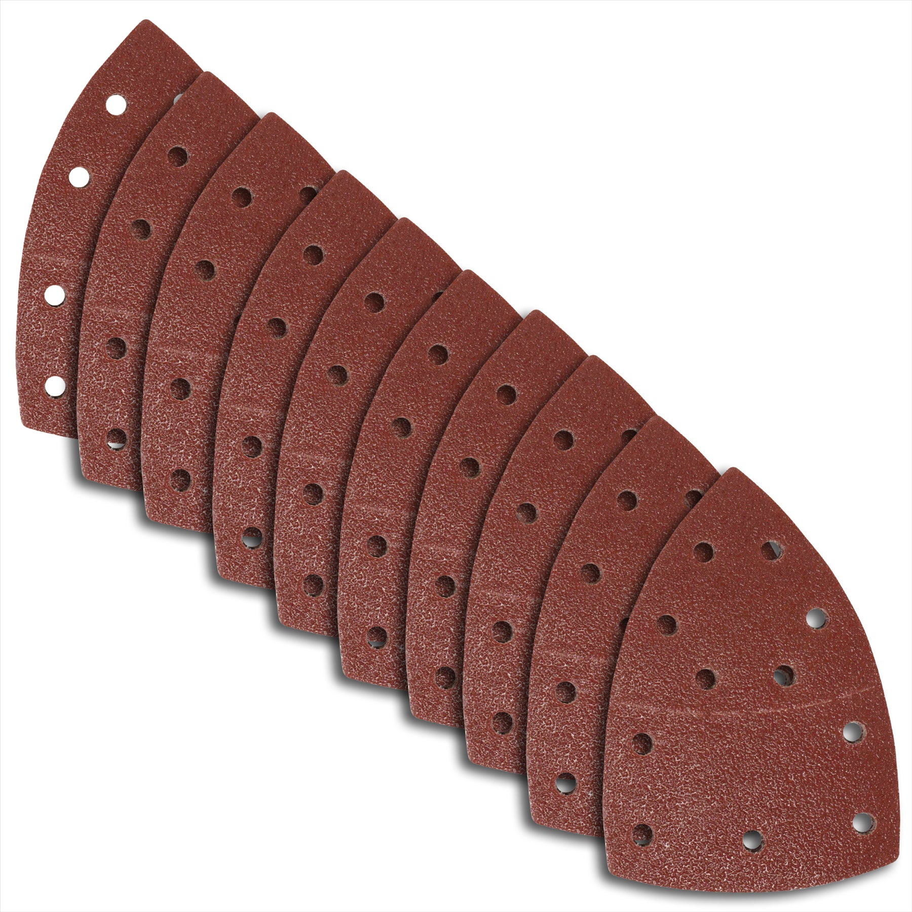 10PCS Abrasive Sanding Sheets For Bosch PSM 100A Detail Palm Sander 60 Grit By Dapetz