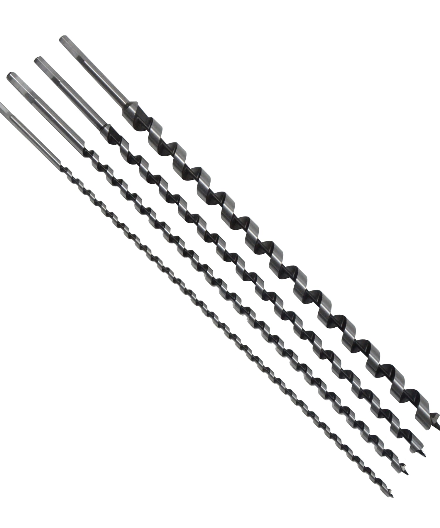 4pc 600mm Extra Long Drill Auger Bit Set Hex Shank 8 12 16 24mm Wood Work Tools by Dapetz
