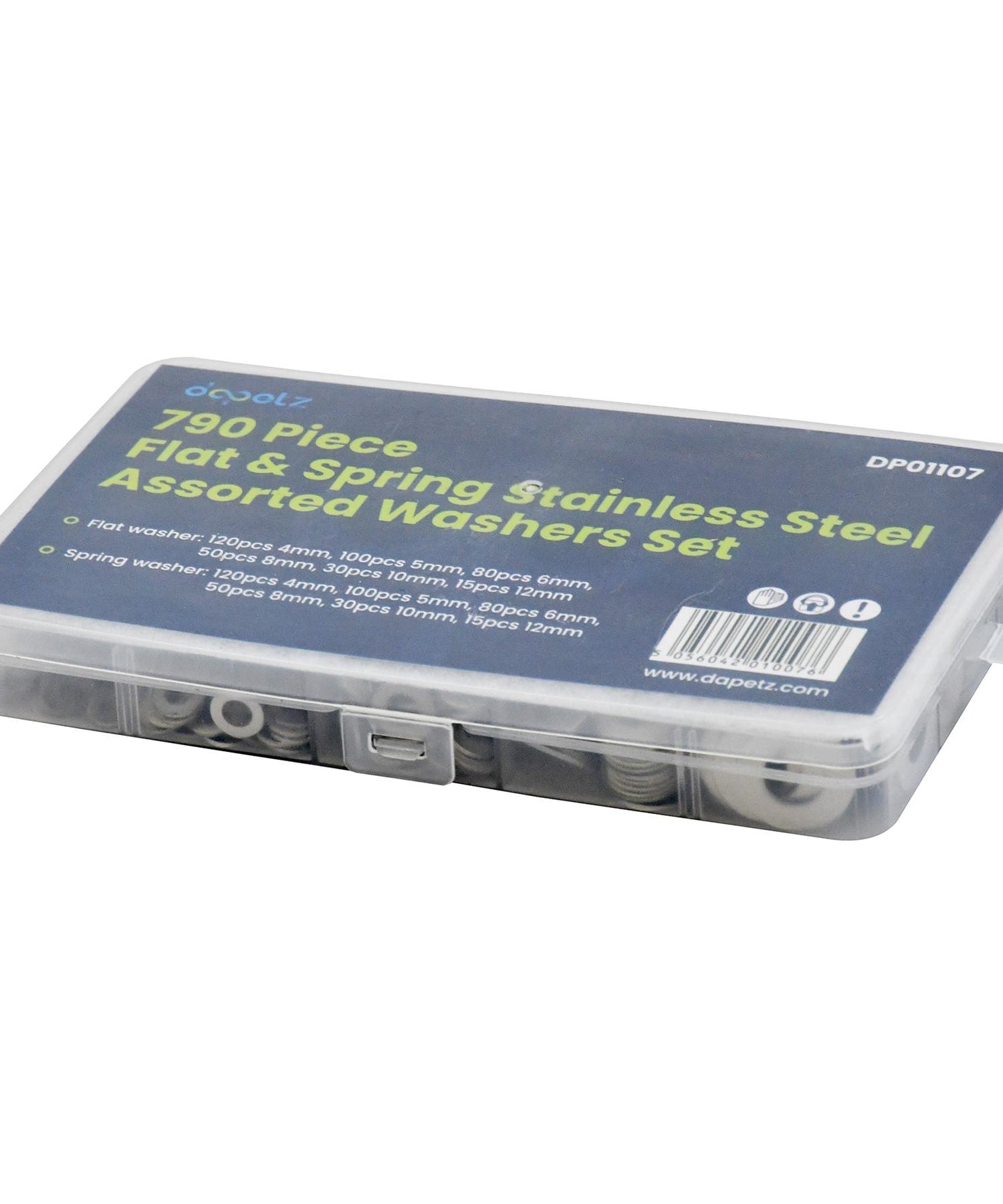 Spring Washers Stainless Steel Flat,790 Pc Assorted Set Dapetz