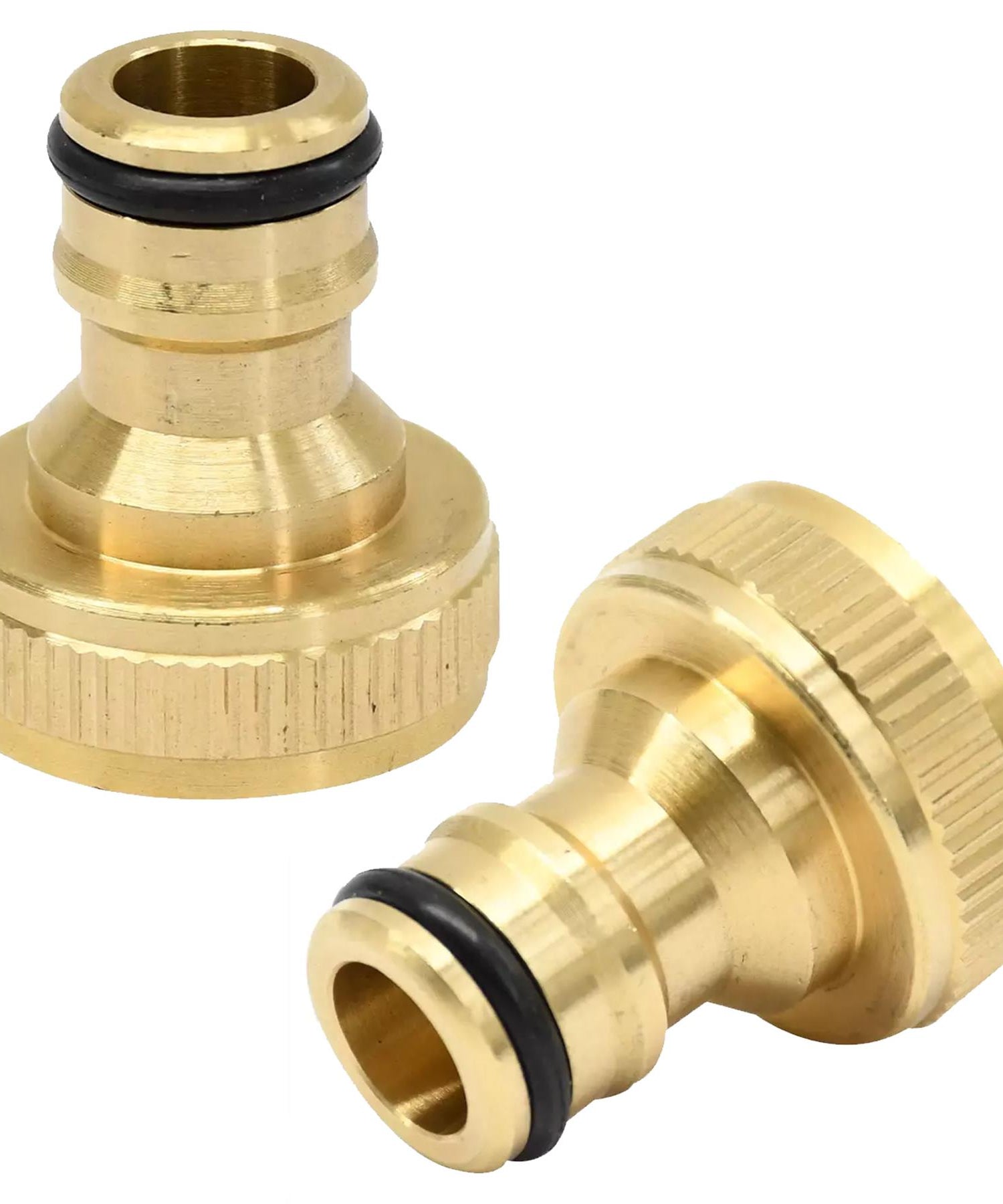 Hose Pipe Valve Splitter Connector Adaptor Brass 2 Quick Connector Set By Dapetz