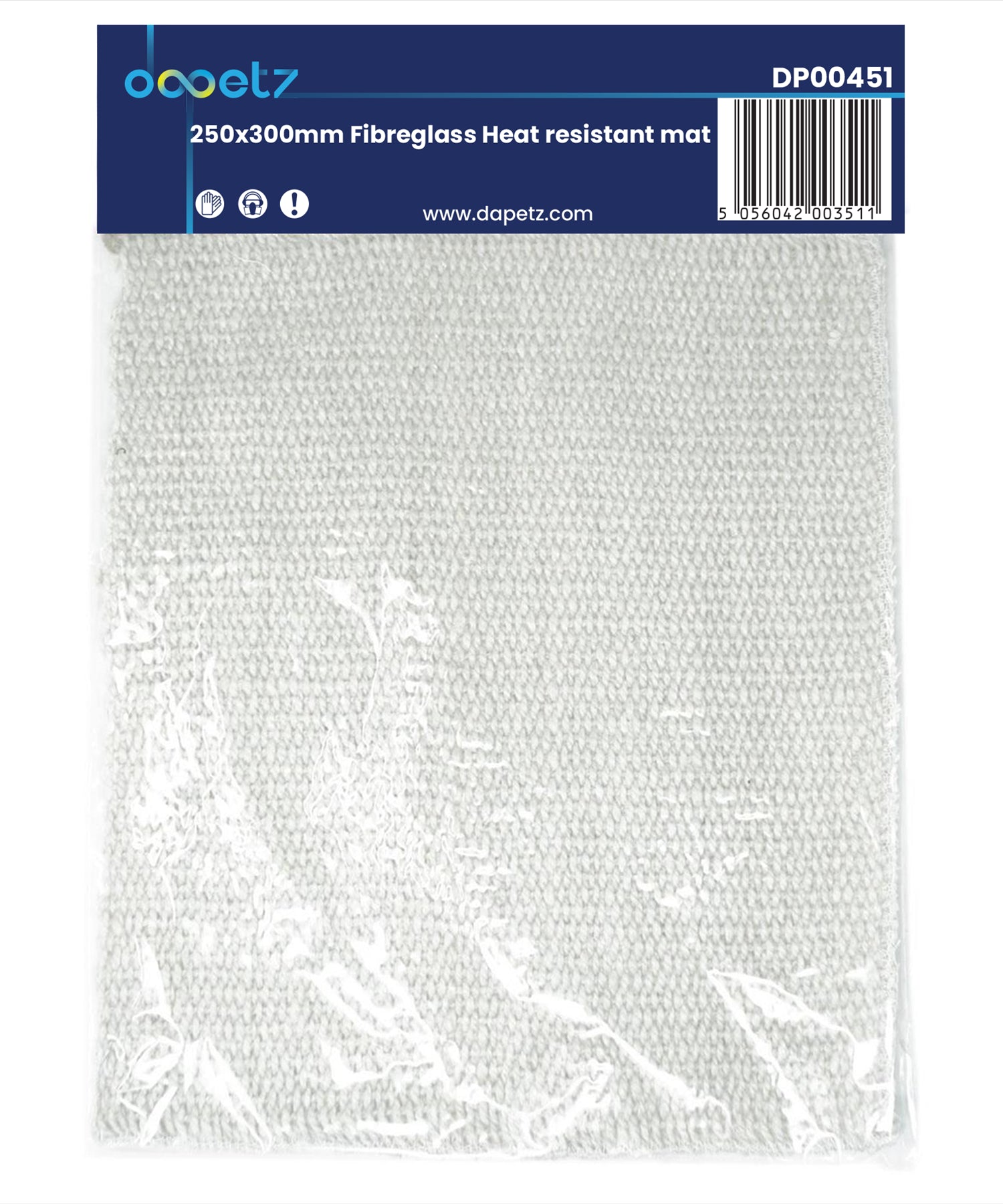 Dapetz Plumbers Soldering Mat, Heat Resistant & Flame Retardant Brazing Pad 300mm x 250mm