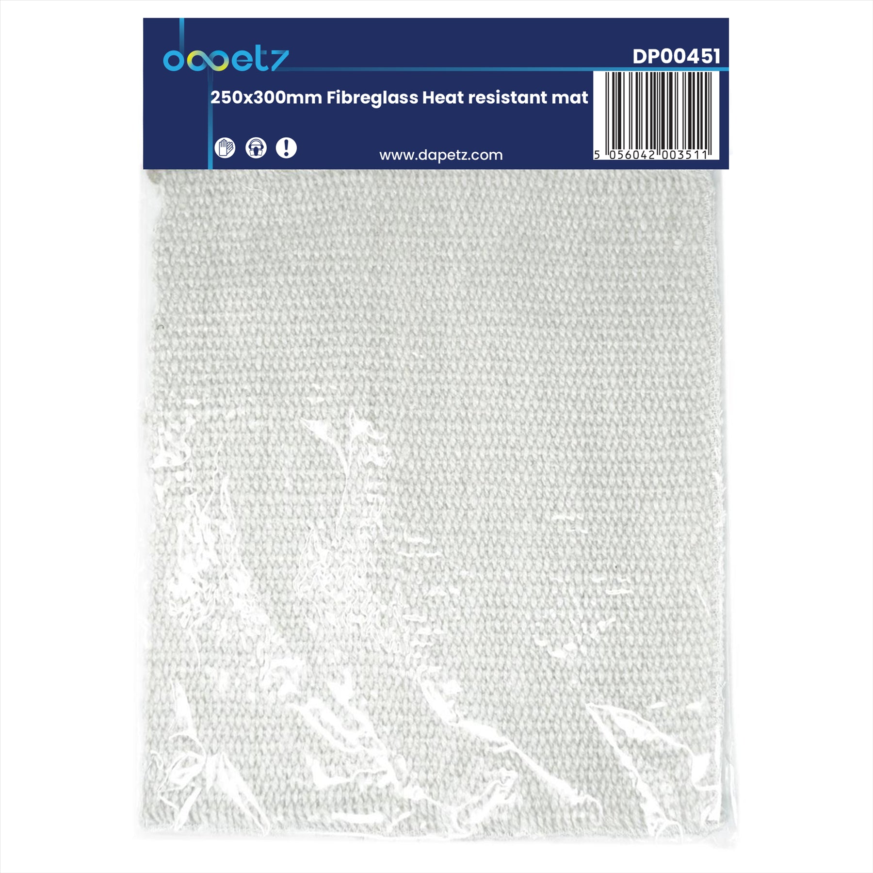 Dapetz Plumbers Soldering Mat, Heat Resistant & Flame Retardant Brazing Pad 300mm x 250mm