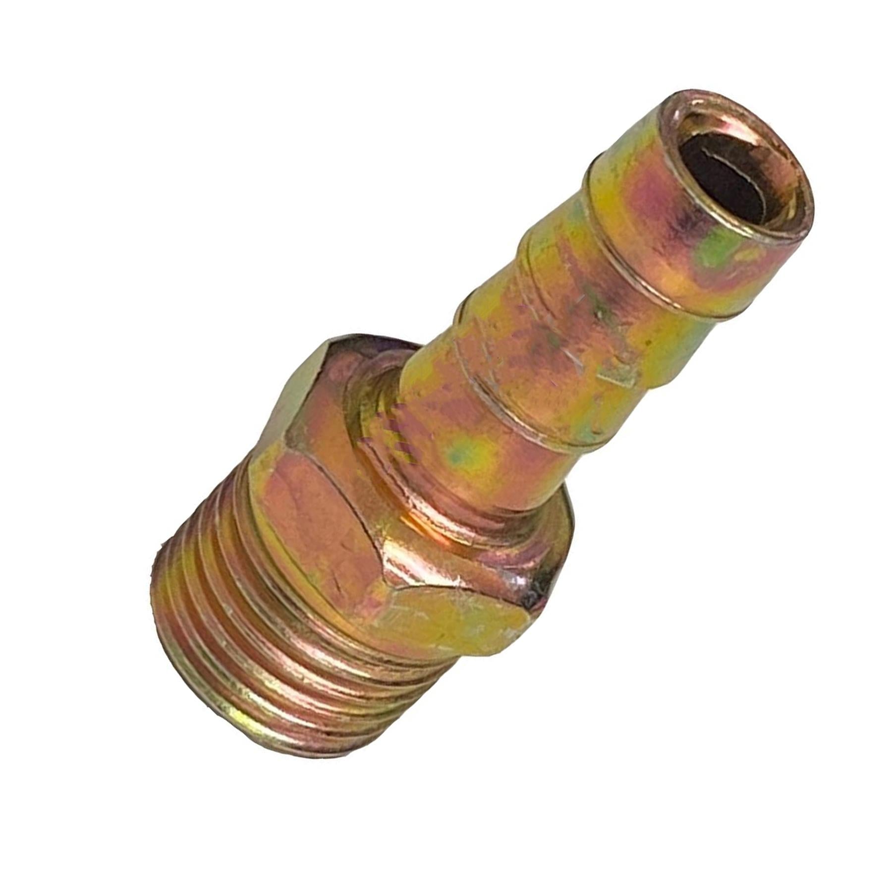 Brass 1/4" BSP to 8mm Male Barb Hose Tail Fitting Fuel Air Gas Water Hose Oil