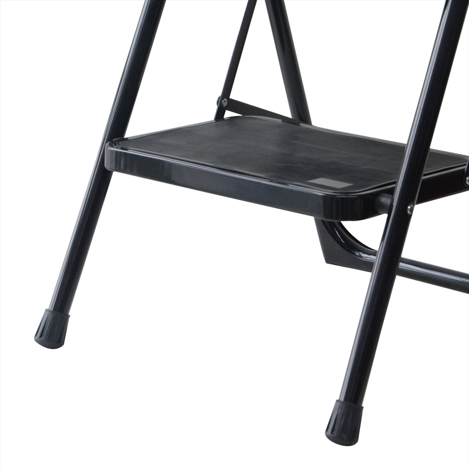 2 Step Ladder Folding Portable Compact Heavy Duty Iron Anti-Slip Mat Stool