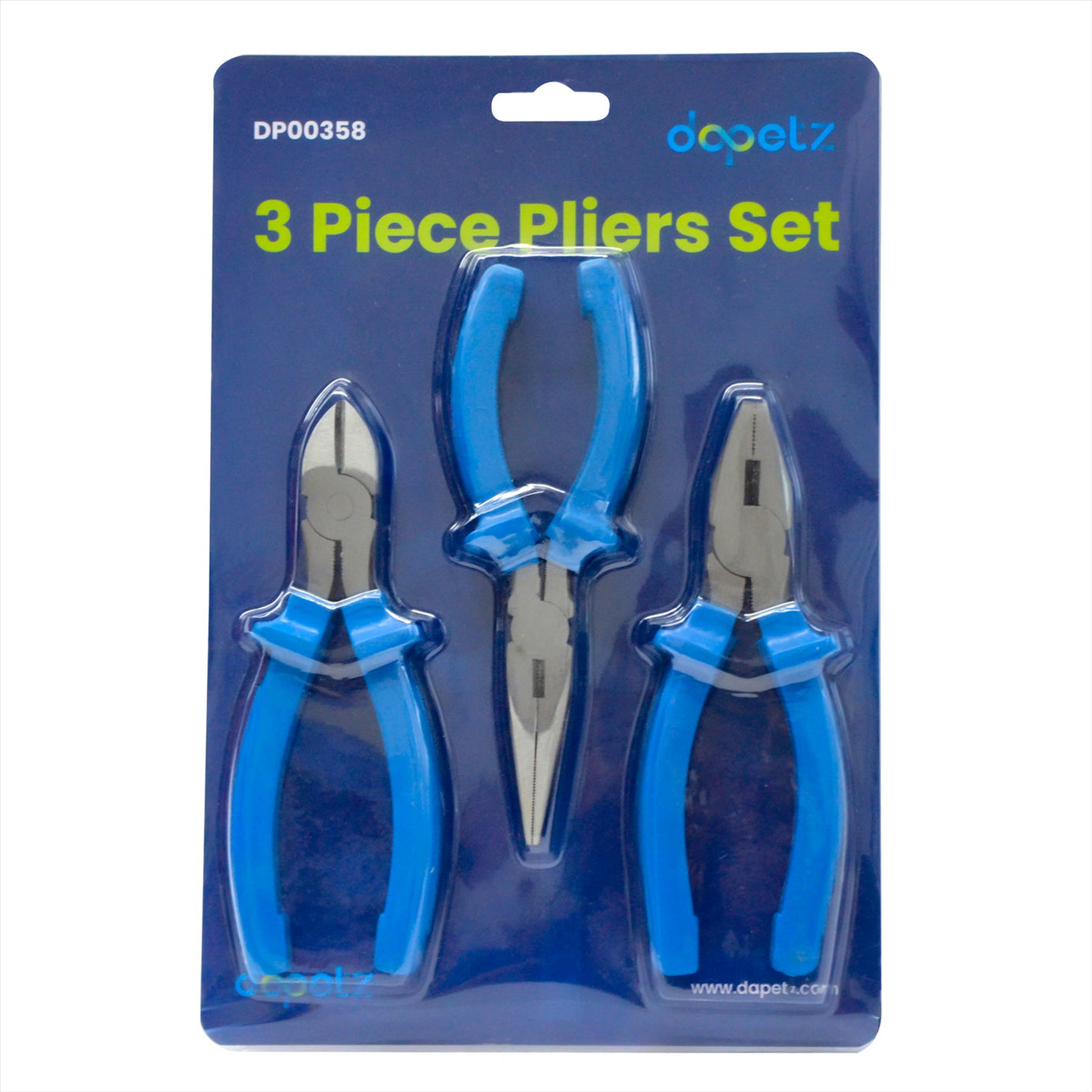 Pliers Set 3 Piece 160mm Includes