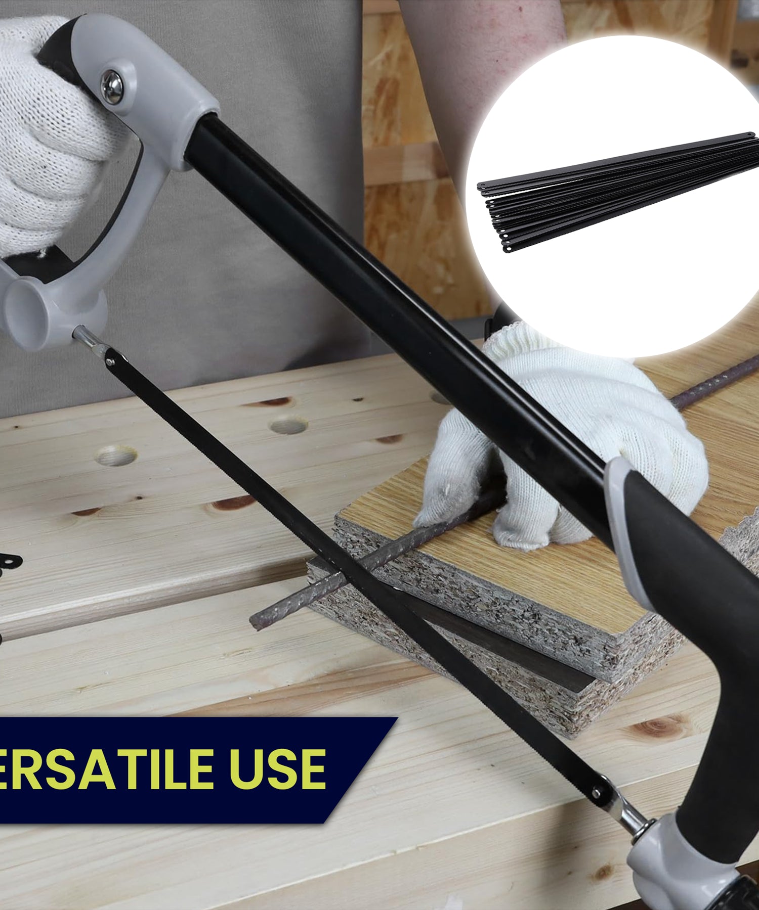 12PCS Hacksaw Blades 300mm 12" Heavy Duty Shatter Proof Bi-Metal 24 TPI By Dapetz