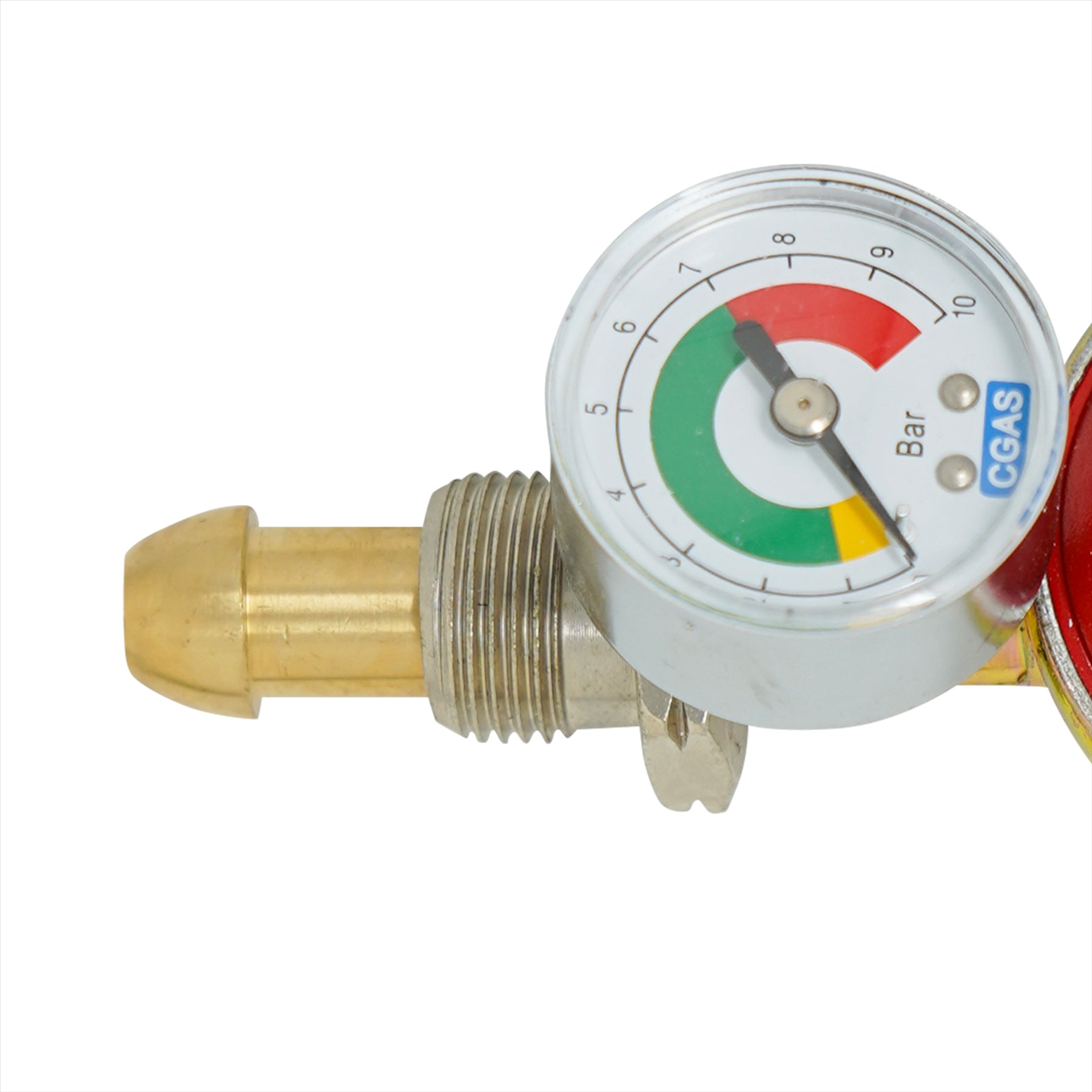 Propane Gas Regulator 37mbar With Pressure Gauge 16 bar Screw In Male Pol 5/8"