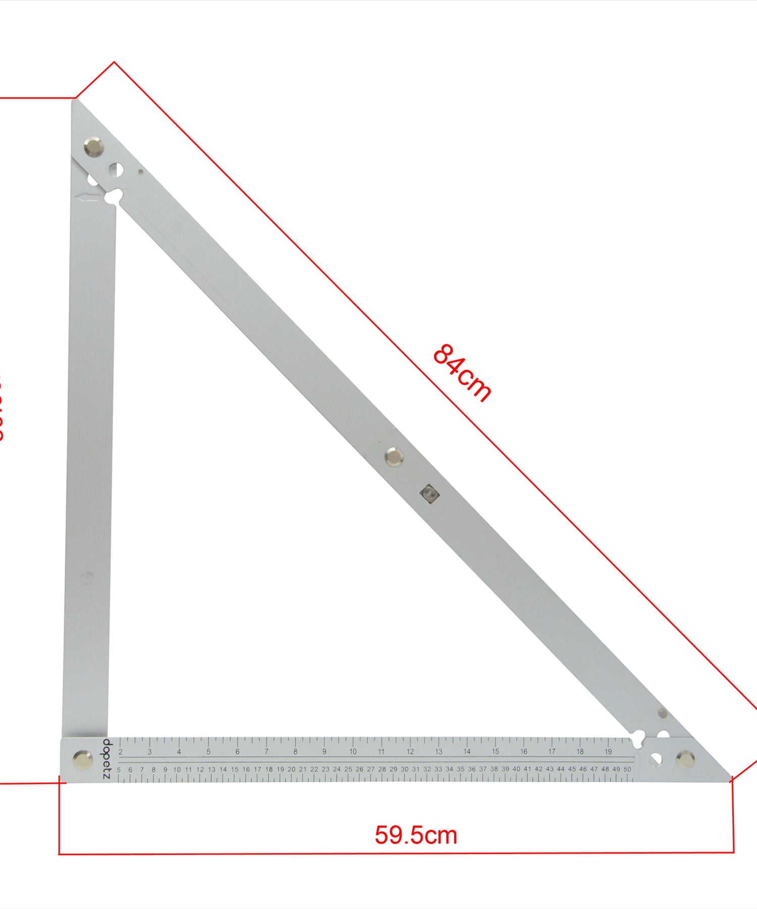 Folding Square Aluminum - 24 600mm tilling carpentry and roofing Tools By Dapetz