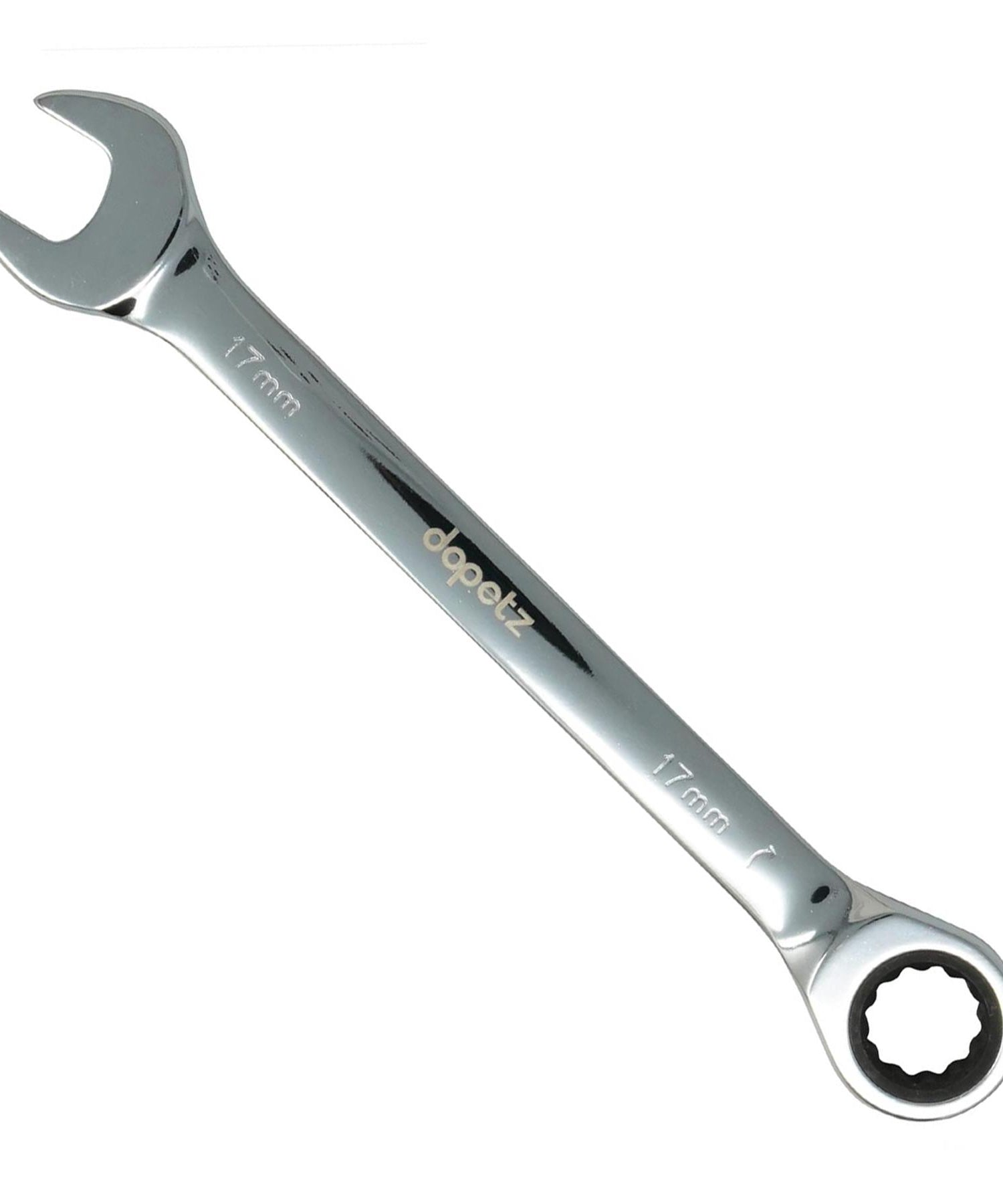 Fixed Head Ratchet Metric Spanner Open End Ring Combination 17mm By Dapetz