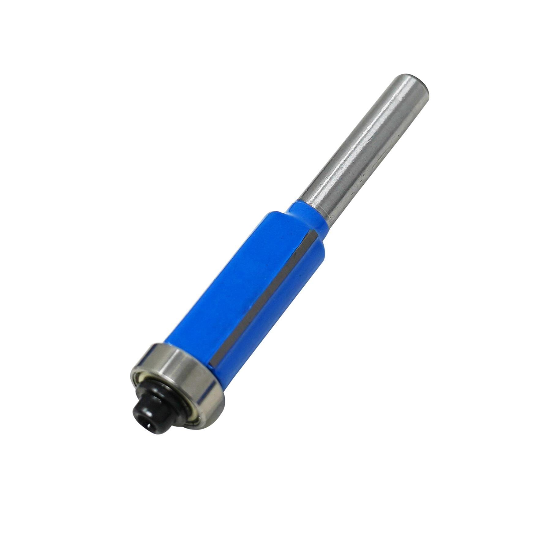 4Pc Flush Trim Router Bit Set Bottom Bearing Pattern Milling Cutter 1/4" Shank