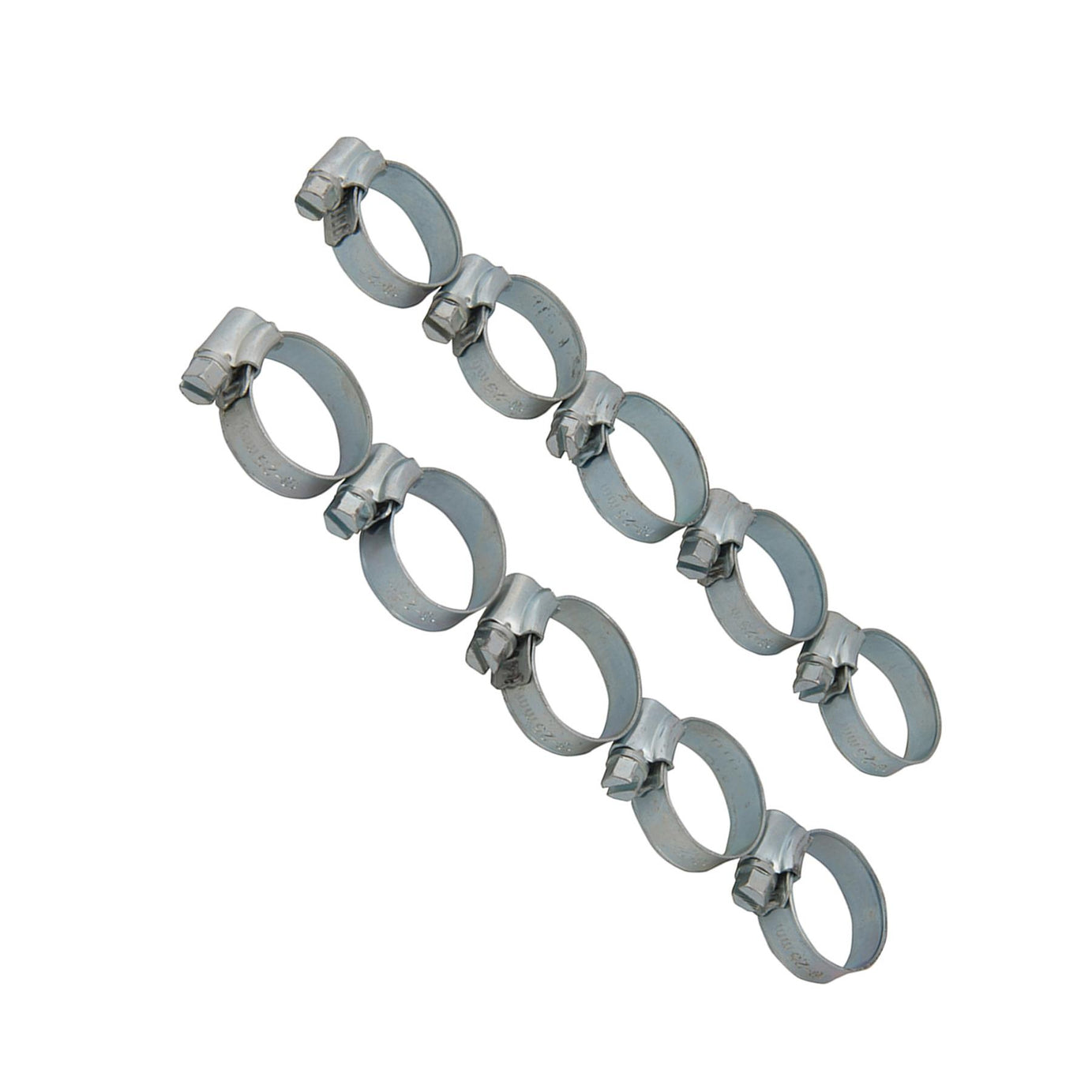 50 X Genuine Stainless Mild Steel Hose Clamp Worm Drive Marine Grade 18 - 25mm