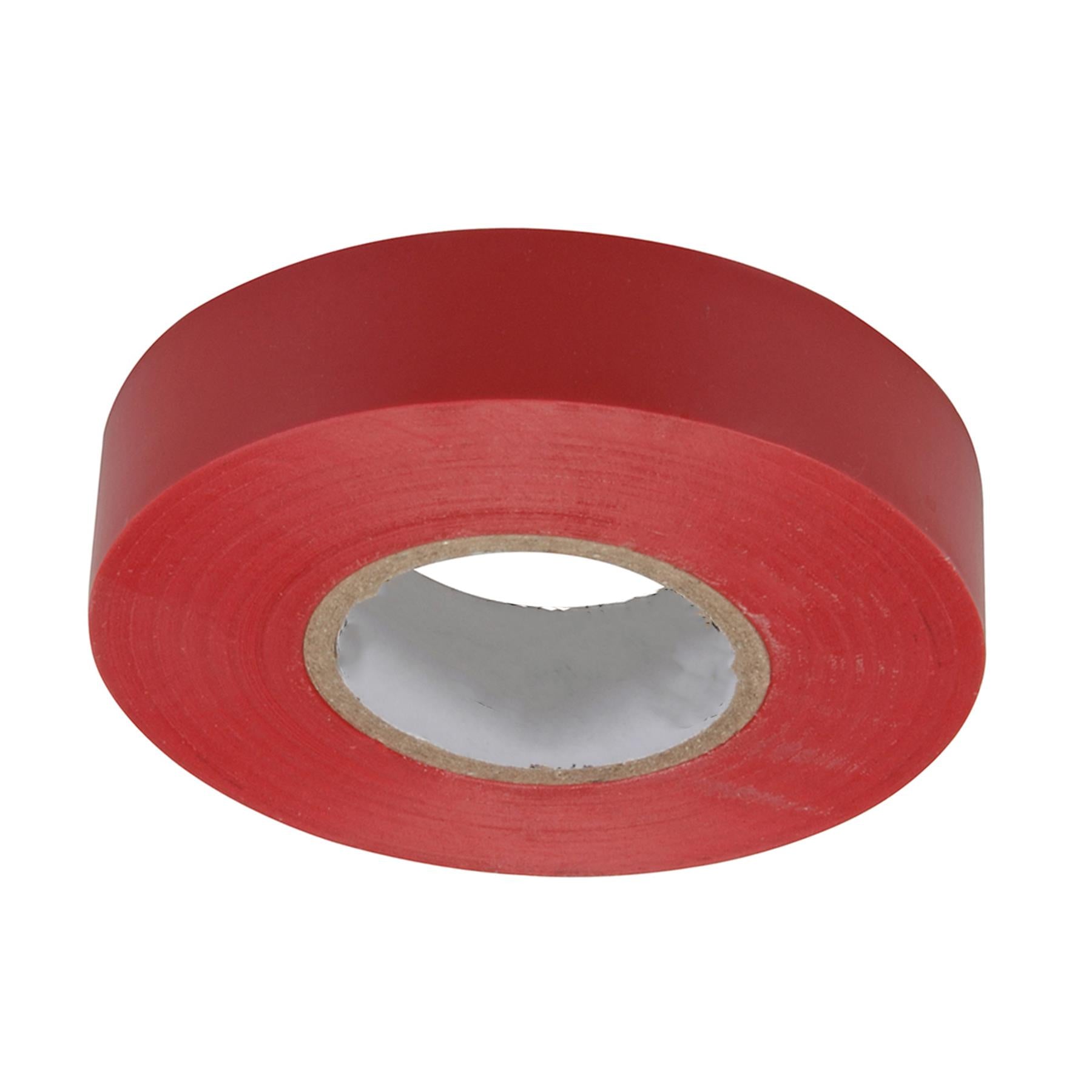 Electrical Pvc Insulation Insulating Tape 22m Retardant Rolls Red by Daptez