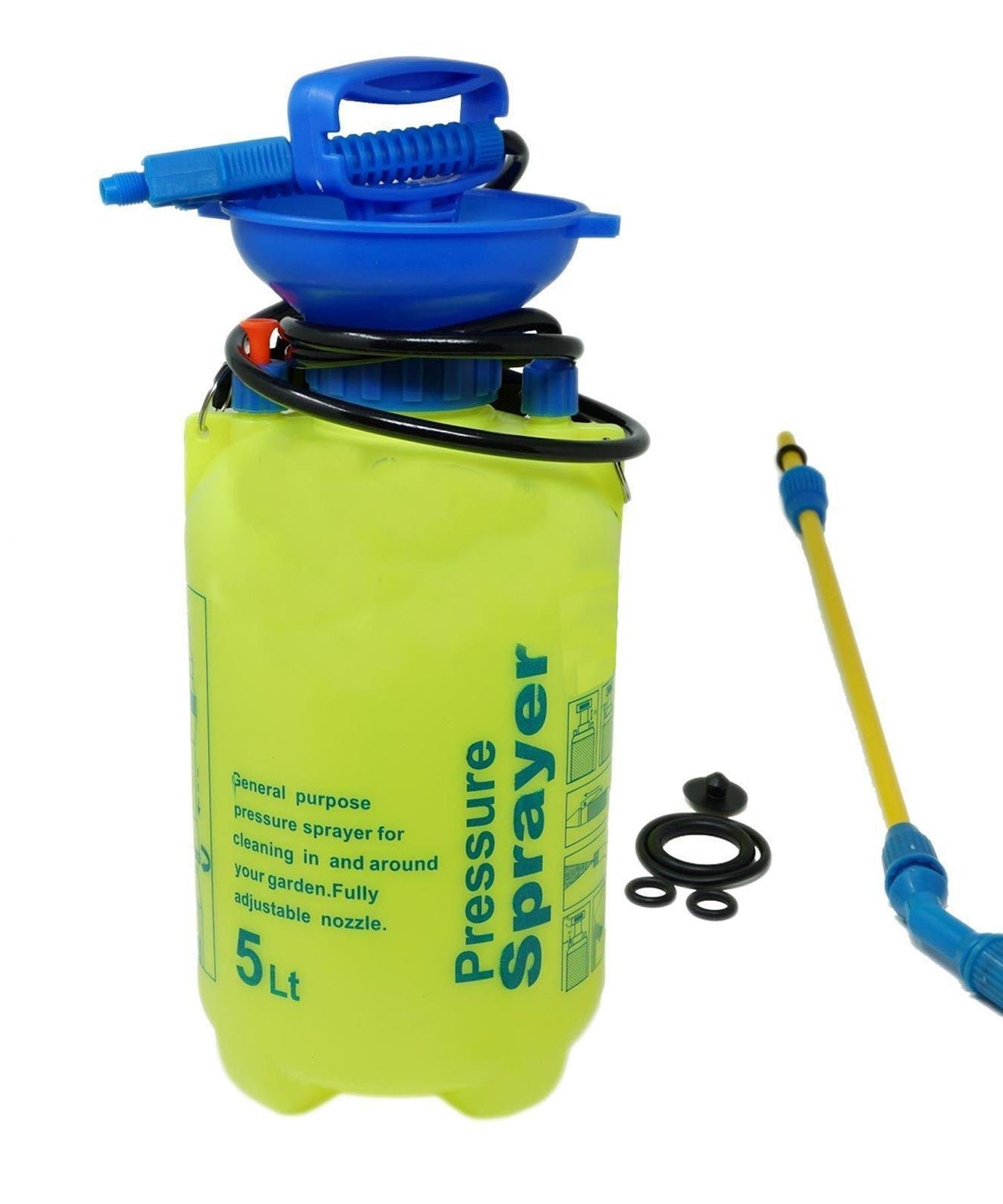 Garden Pressure Sprayer 5L Knapsack Chemical Weed Killer Fence Water Bottle Pump