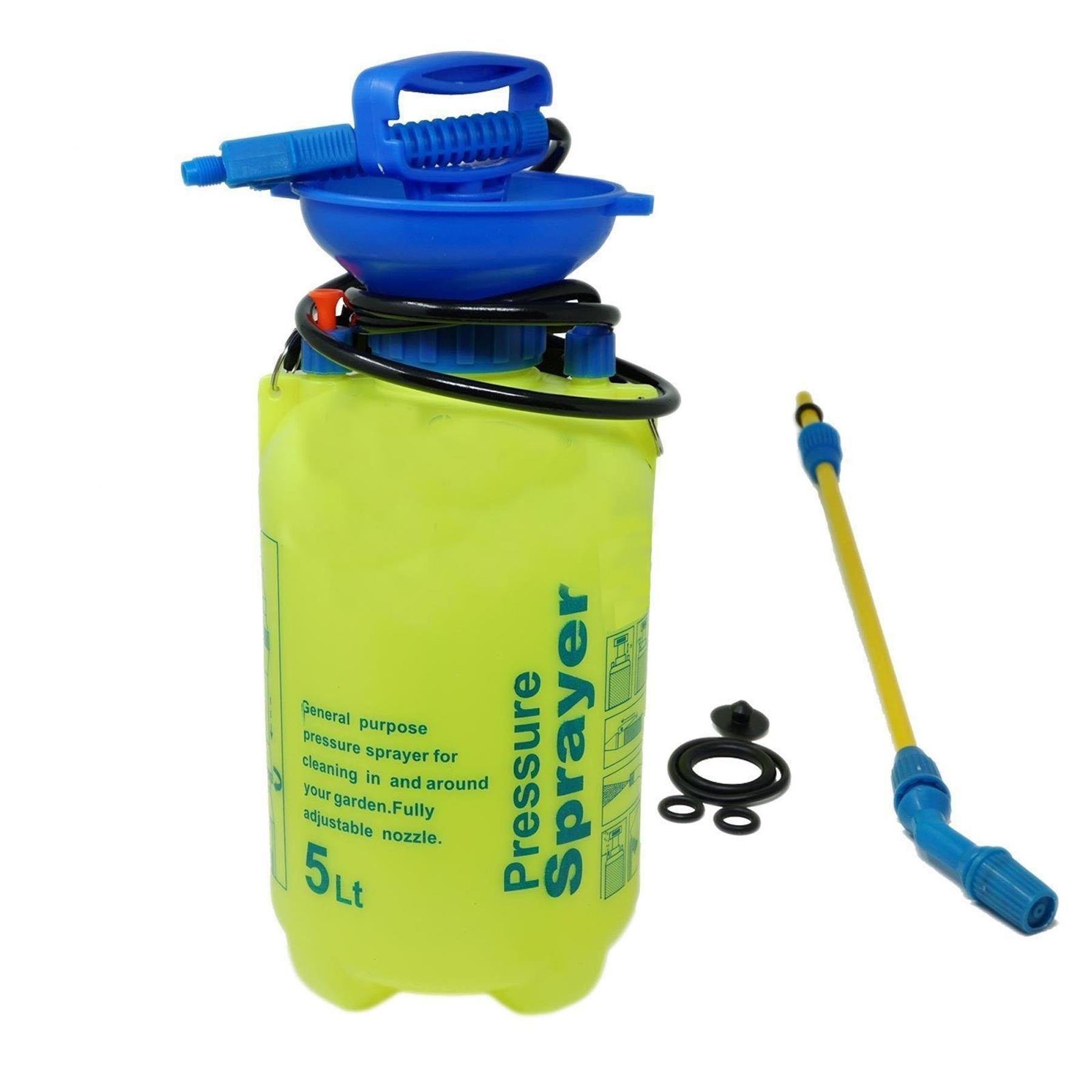 Garden Pressure Sprayer 5L Knapsack Chemical Weed Killer Fence Water Bottle Pump