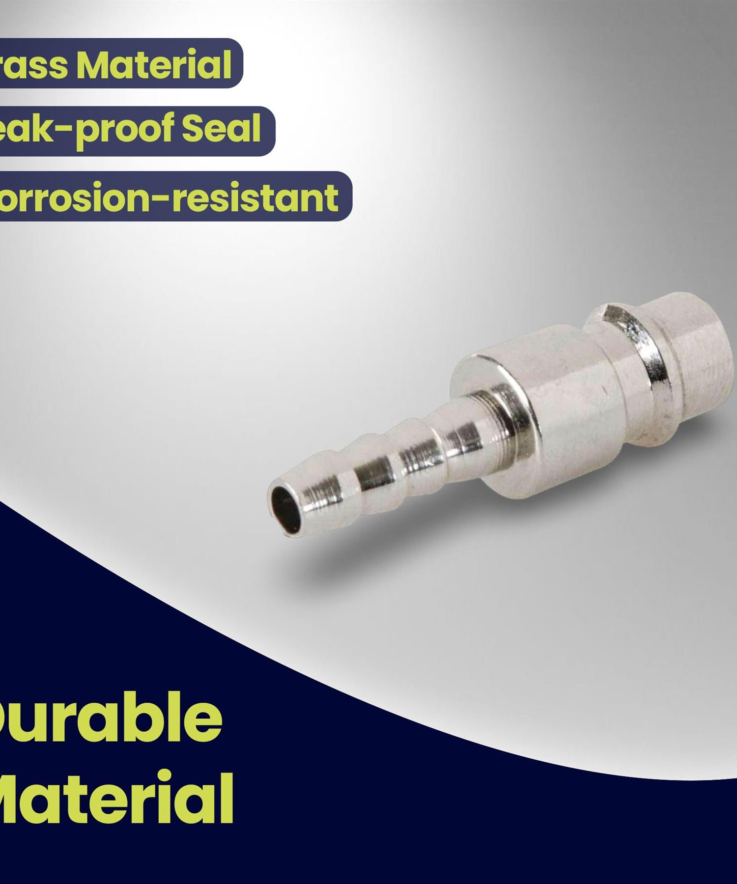 Male Euro Air Line Hose Fitting Connector Coupler Barb Bayonet Hose End 6mm 1Pcs