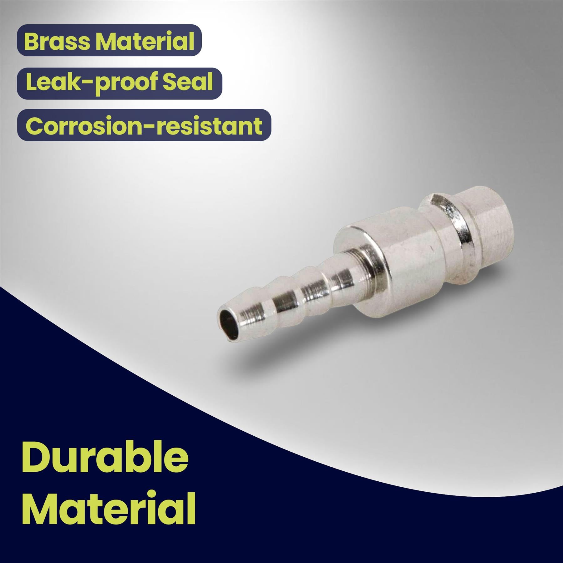 Male Euro Air Line Hose Fitting Connector Coupler Barb Bayonet Hose End 6mm 1Pcs